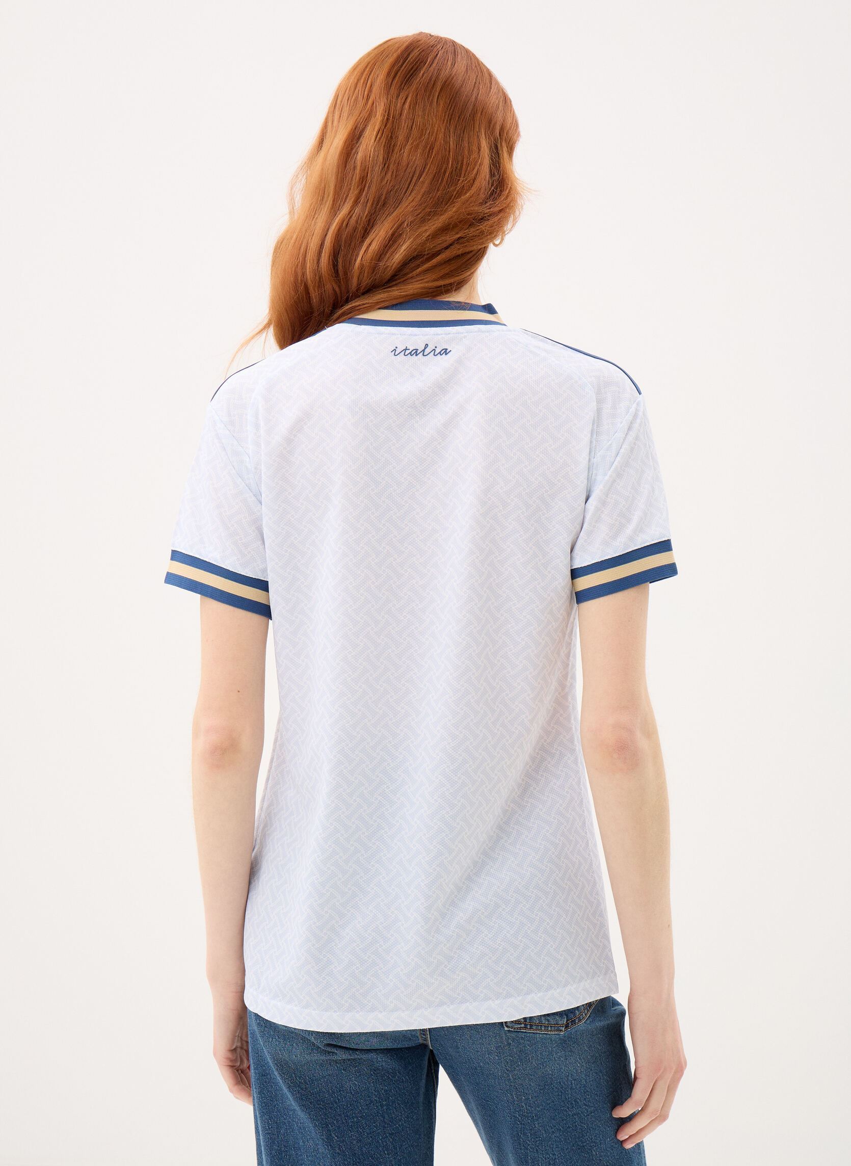 Tee-shirts FIGC A JSY W femme bleu adidas performance Tee-shirts FIGC A JSY W femme bleu AERBLU