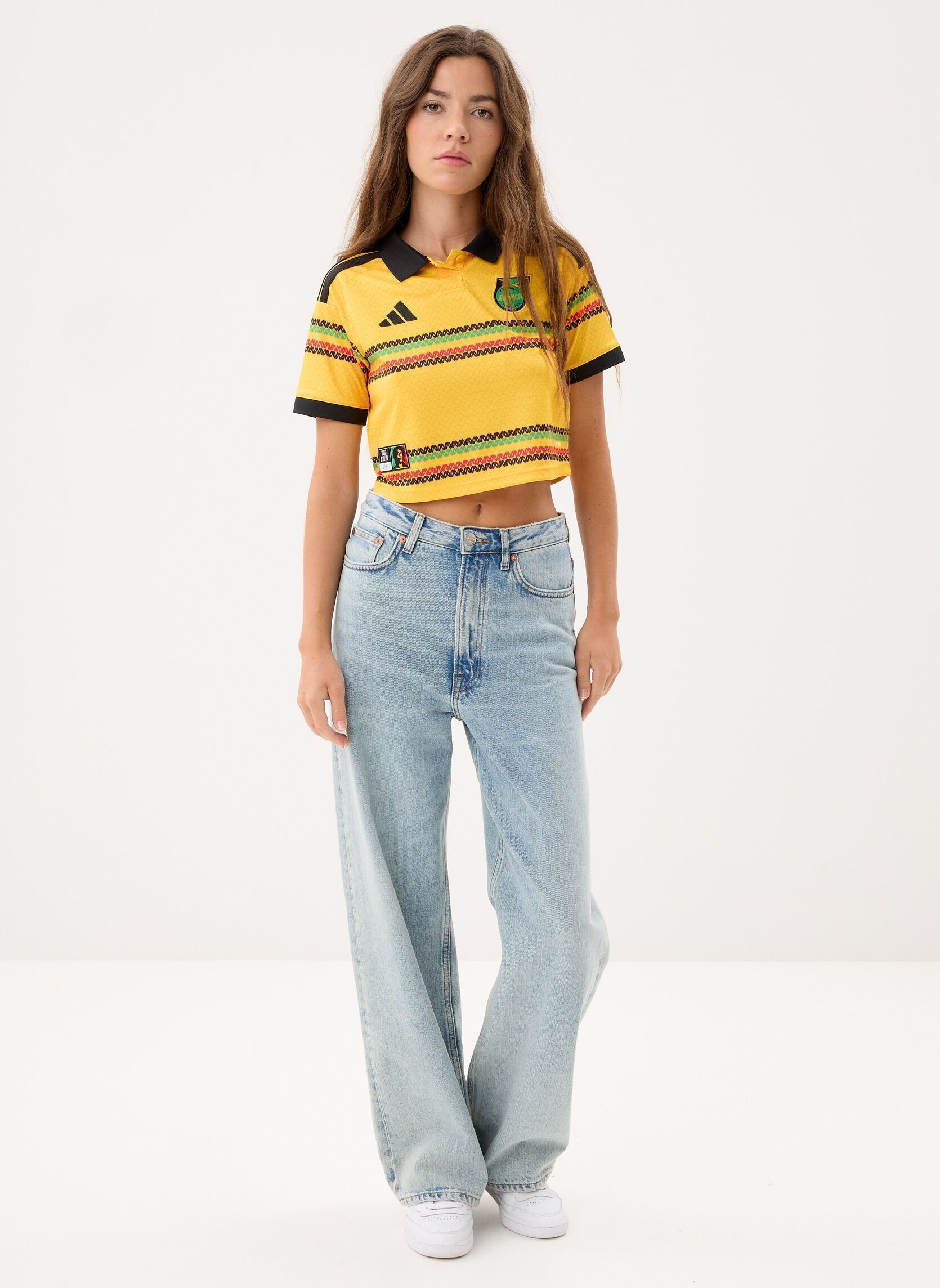 Tee-shirts JFF H JSY CRO W femme jaune adidas performance Tee-shirts JFF H JSY CRO W femme jaune Bogold