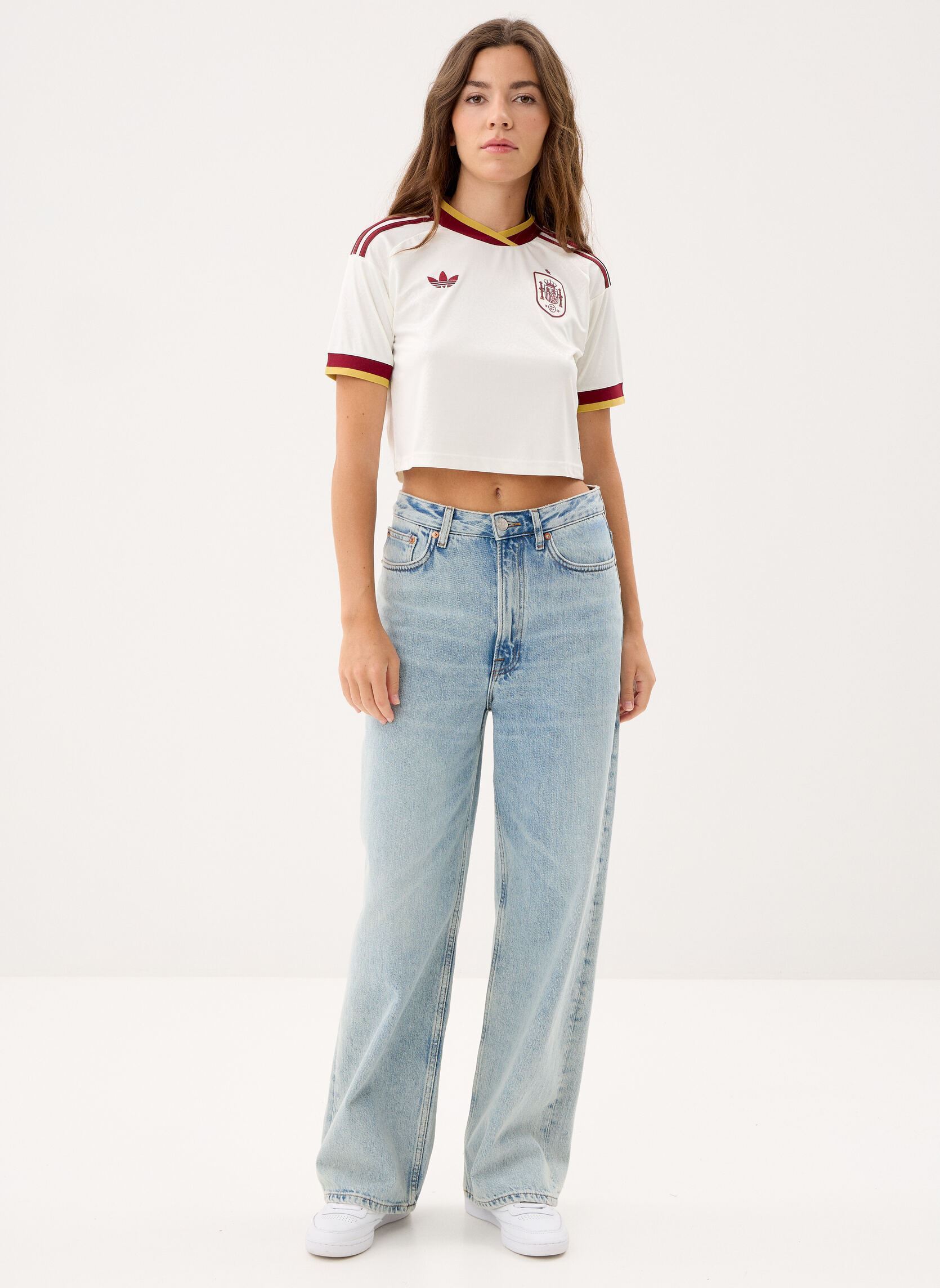 Tee-shirts RFEF A JSY CR W femme blanc adidas performance Tee-shirts RFEF A JSY CR W femme blanc OWHITE