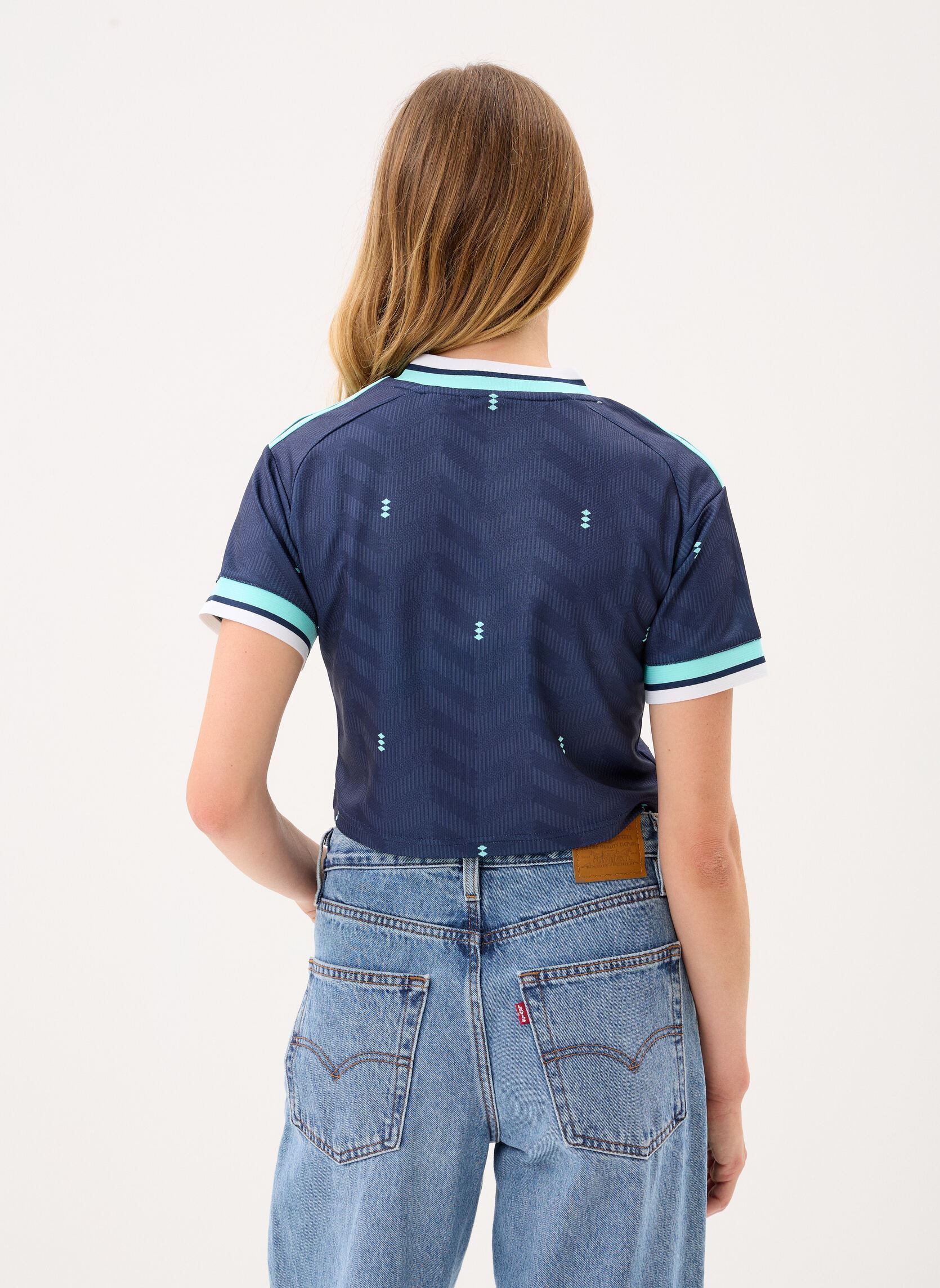 Tee-shirts DFB A JSY CRO W femme bleu adidas performance Tee-shirts DFB A JSY CRO W femme bleu Conavy