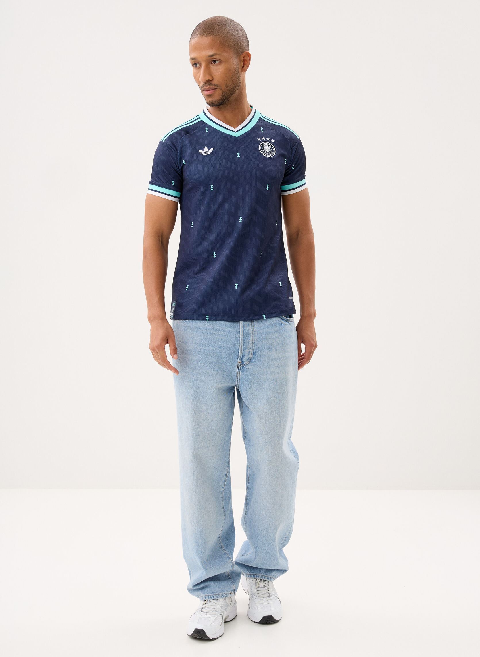 Tee-shirts DFB A JSY W homme bleu adidas performance Tee-shirts DFB A JSY W homme bleu Conavy