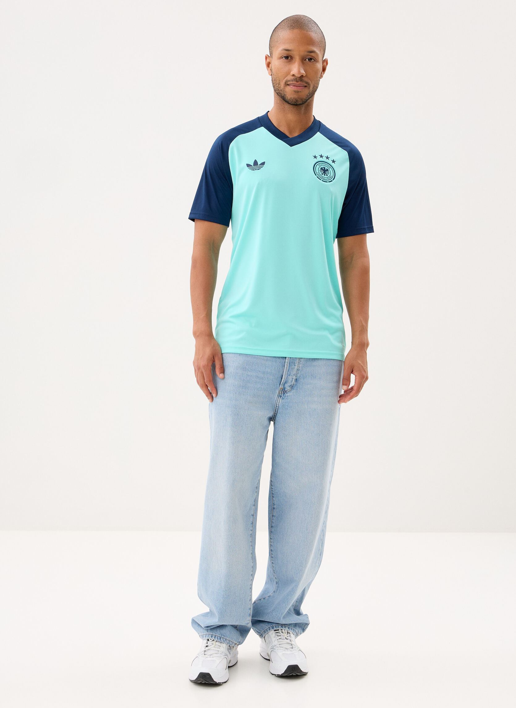 Tee-shirts DFB PRESHI A homme blanc adidas performance Tee-shirts DFB PRESHI A homme blanc FLAAQU