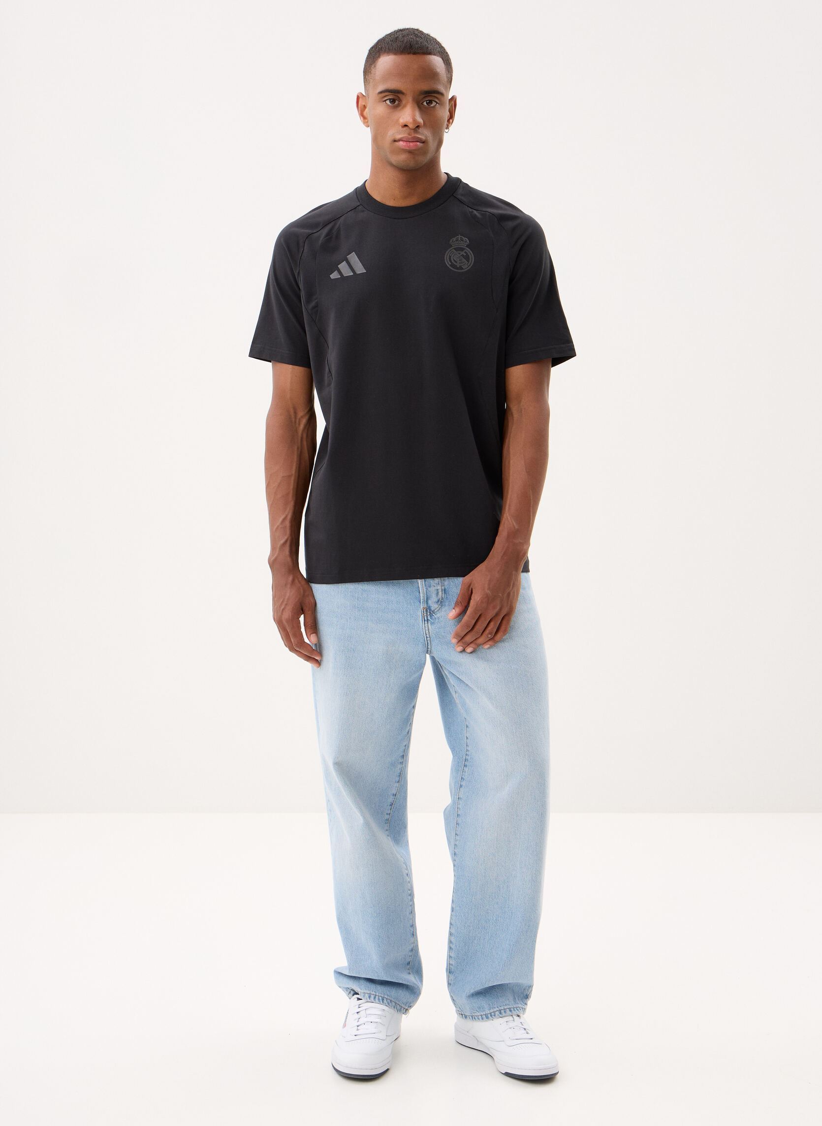 Tee-shirts REAL TT TEE homme noir adidas performance Tee-shirts REAL TT TEE homme noir Black