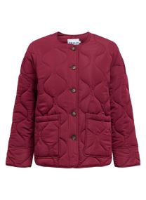 Bomberjacks Objallie Ls Lo Quilted Jacket Noos dames bordeaux