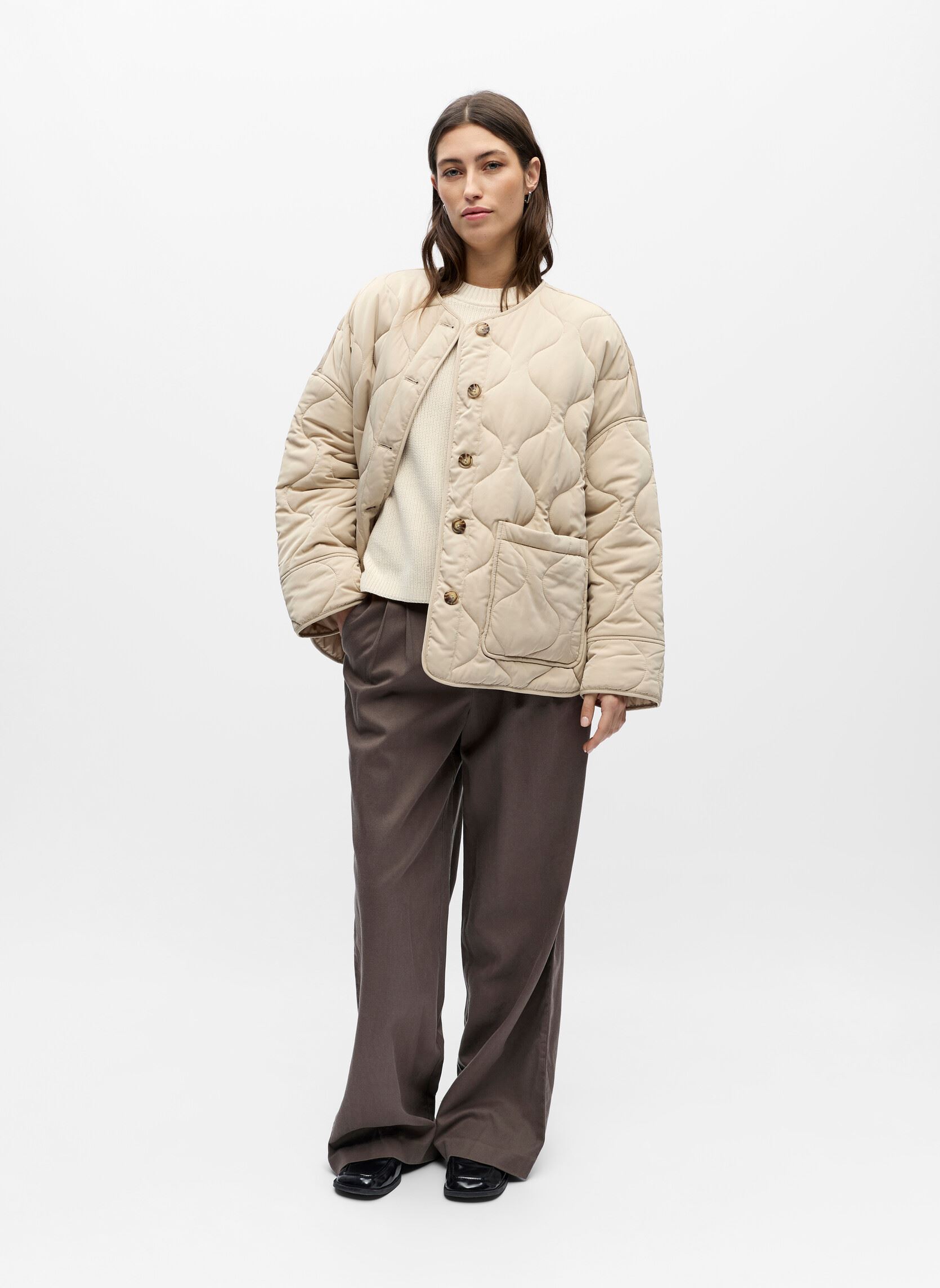 Bomberjacks Objallie Ls Lo Quilted Jacket Noos dames bruin OBJECT Bomberjacks Objallie Ls Lo Quilted Jacket Noos dames bruin HUMUS