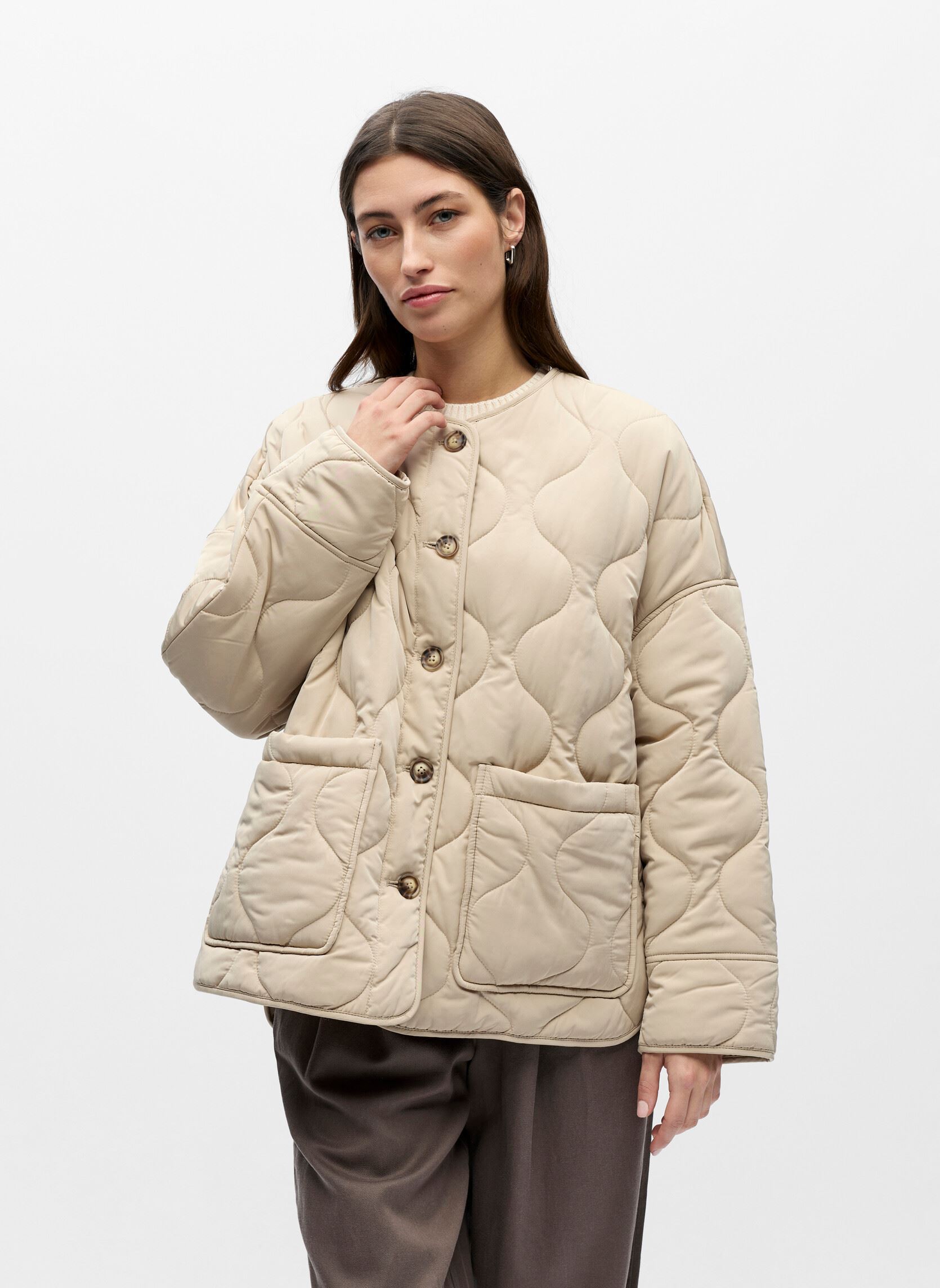 Bomberjacks Objallie Ls Lo Quilted Jacket Noos dames bruin OBJECT Bomberjacks Objallie Ls Lo Quilted Jacket Noos dames bruin HUMUS