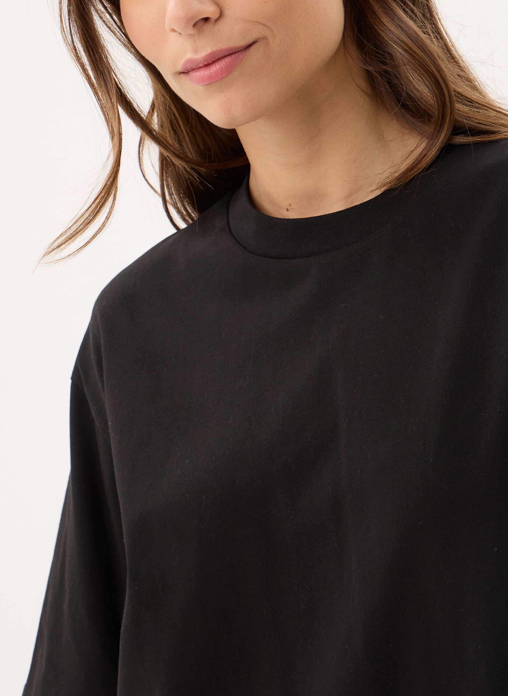 Tee-shirts manches courtes Objgima 2/4 Oversize T-Shirt Noos femme noir OBJECT Tee-shirts manches courtes Objgima 2/4 Oversize T-Shirt Noos femme noir Black