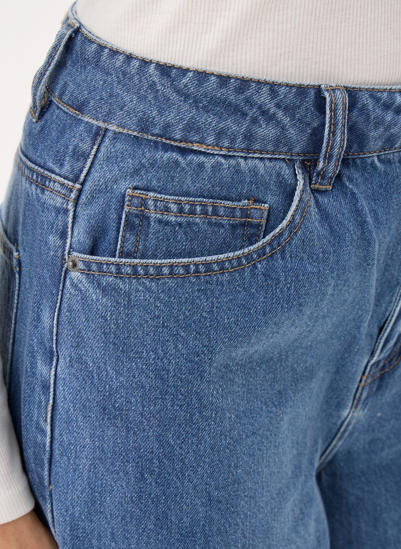 Wijde jeans / Flared Jeans Objluca Tri Mw Wide Loose Jeans Noos dames blauw OBJECT Wijde jeans / Flared Jeans Objluca Tri Mw Wide Loose Jeans Noos dames blauw Medium Blue Denim