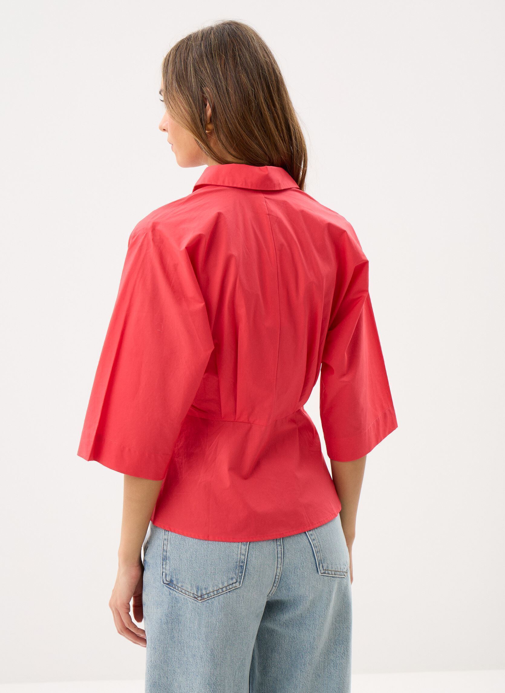 Korte mouw overhemden Objmerle Hope 3/4 Re Shirt 143 dames rood OBJECT Korte mouw overhemden Objmerle Hope 3/4 Re Shirt 143 dames rood POINSETTIA