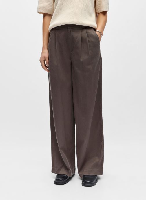 OBJECT Wijde broeken Objtuba Mw Lo Wide Pant Noos dames bruin