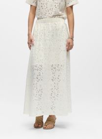 Jupes longues Objbianca Mw Lo Long Skirt Noos femme blanc