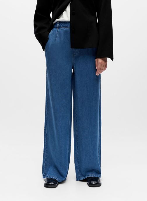 OBJECT Wijde broeken Objframe Lisa Wide Mw Pant Noos dames blauw