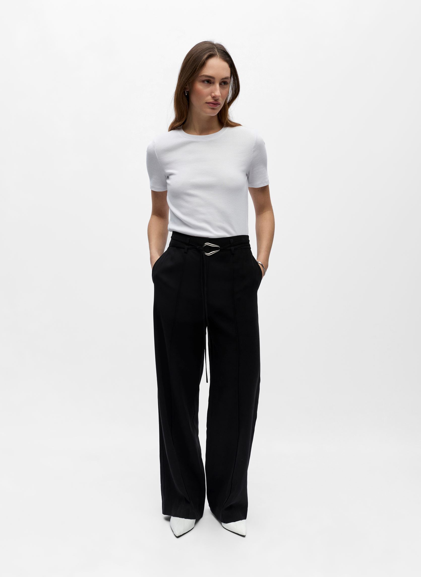 Pantalons larges Objmabel Mw Lo Pant E Vip 26 femme noir OBJECT Pantalons larges Objmabel Mw Lo Pant E Vip 26 femme noir Black