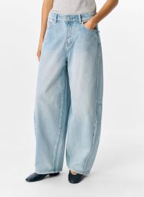 Wijde jeans / Flared Jeans Objmoji Elsa Mw Super Barel Jeans Noos dames blauw