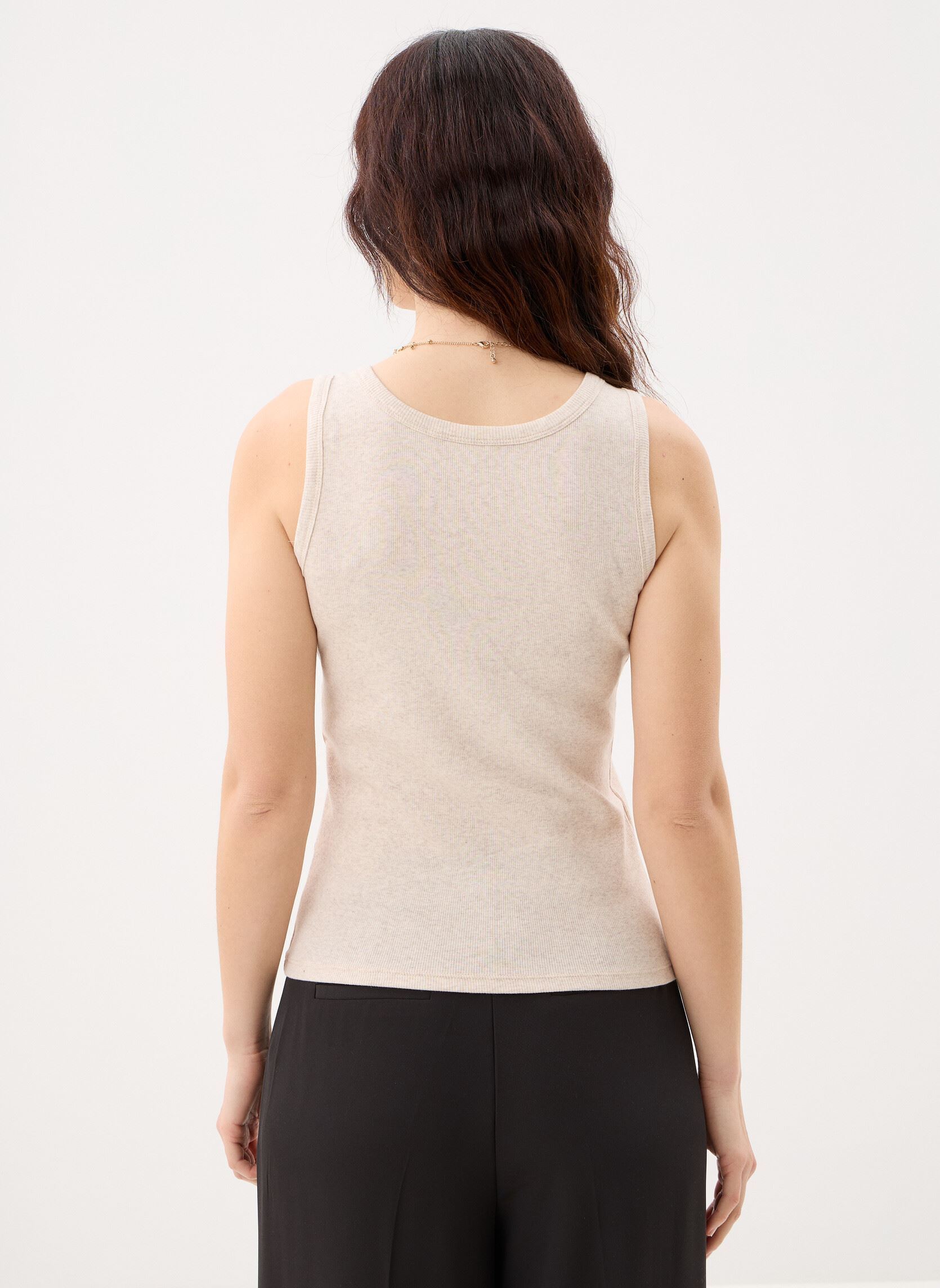 Hemdjes Objmoli Sli Tank Top Noos dames bruin OBJECT Hemdjes Objmoli Sli Tank Top Noos dames bruin Humus