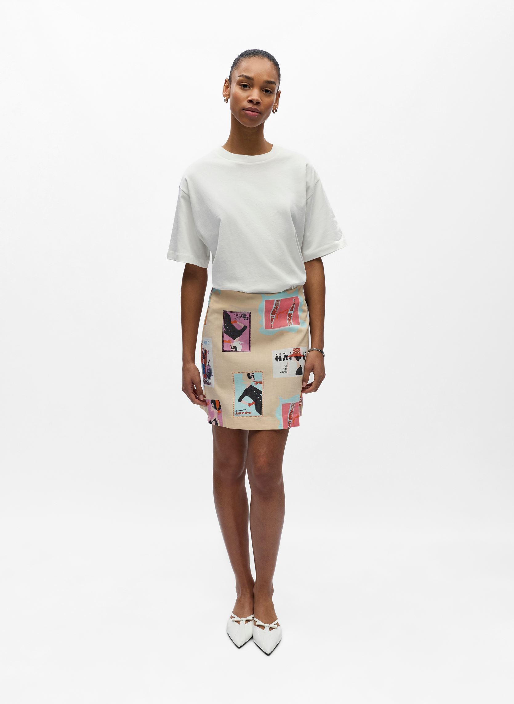 Jupes courtes Objtracy Hw Short Skirt 143 femme beige OBJECT Jupes courtes Objtracy Hw Short Skirt 143 femme beige SANDSHELL