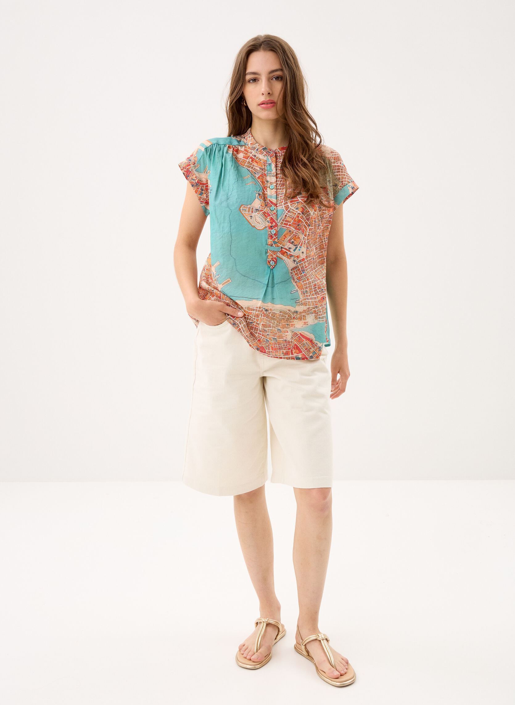 Hemden Objbeta Re S/S Top 144 Div damen grün OBJECT Hemden Objbeta Re S/S Top 144 Div damen grün Grayed Jade