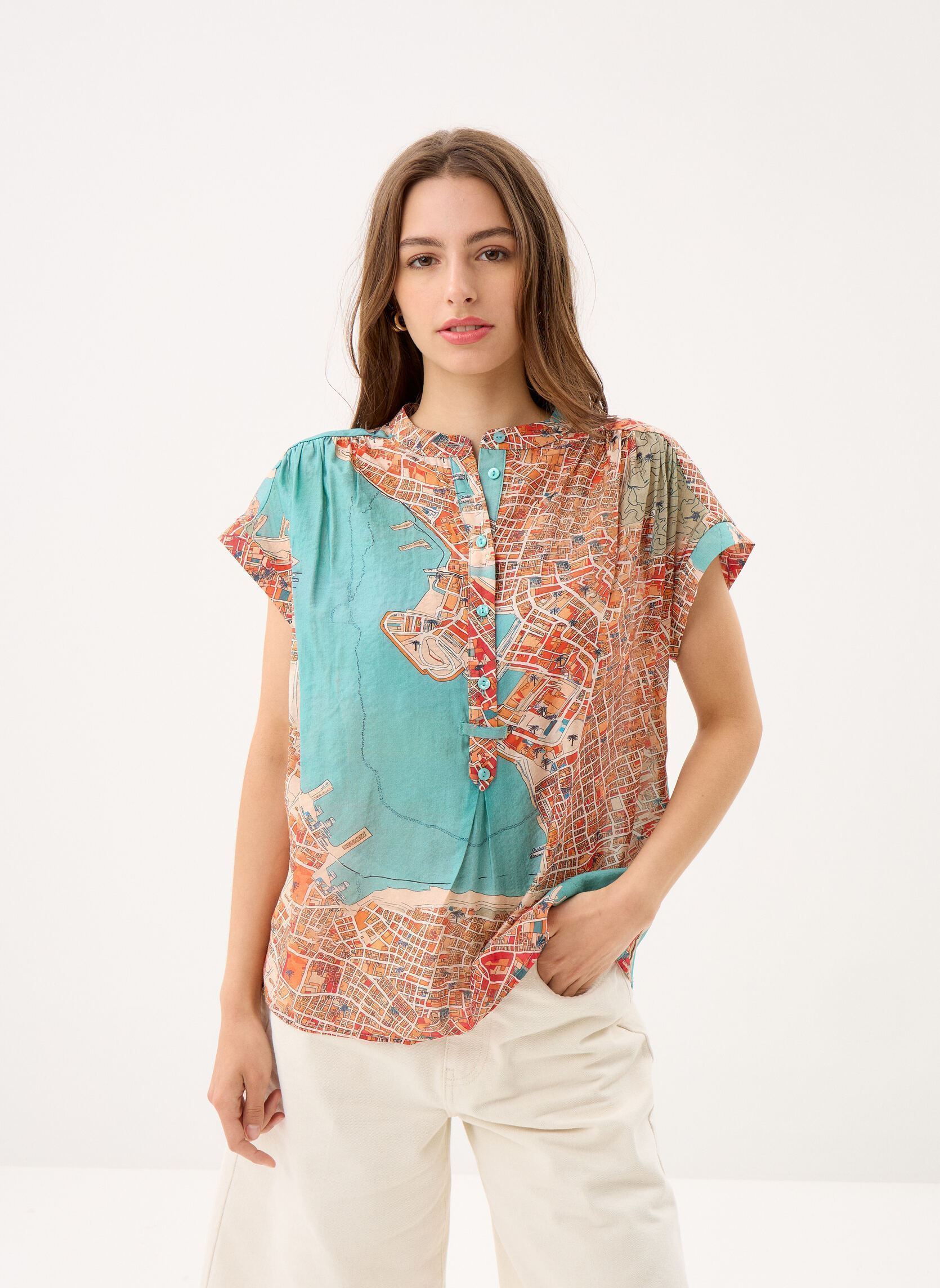Hemden Objbeta Re S/S Top 144 Div damen grün OBJECT Hemden Objbeta Re S/S Top 144 Div damen grün Grayed Jade