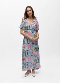Vestidos Objedie Ss Re Midi Dress 144 mujer azul OBJECT Vestidos Objedie Ss Re Midi Dress 144 mujer azul Winter Sky