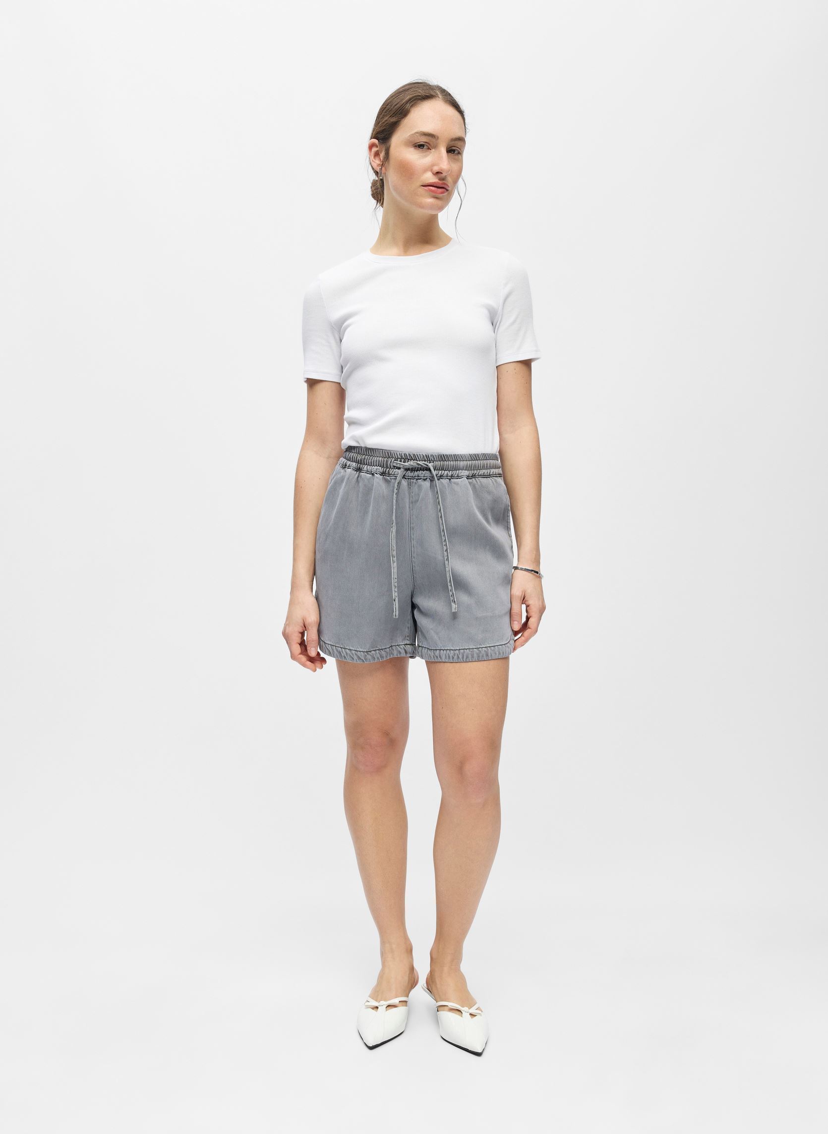 Shorts Objframe Re Mw Shorts Noos dames grijs OBJECT Shorts Objframe Re Mw Shorts Noos dames grijs LIGHT GREY DENIM