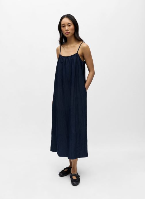 OBJECT Lange Kleider Objgundi S/L Lo Dress E Le 26 damen blau
