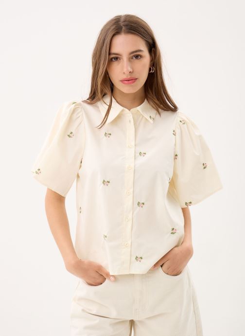 OBJECT Chemises Objmolia S/S Re Shirt 143 femme blanc