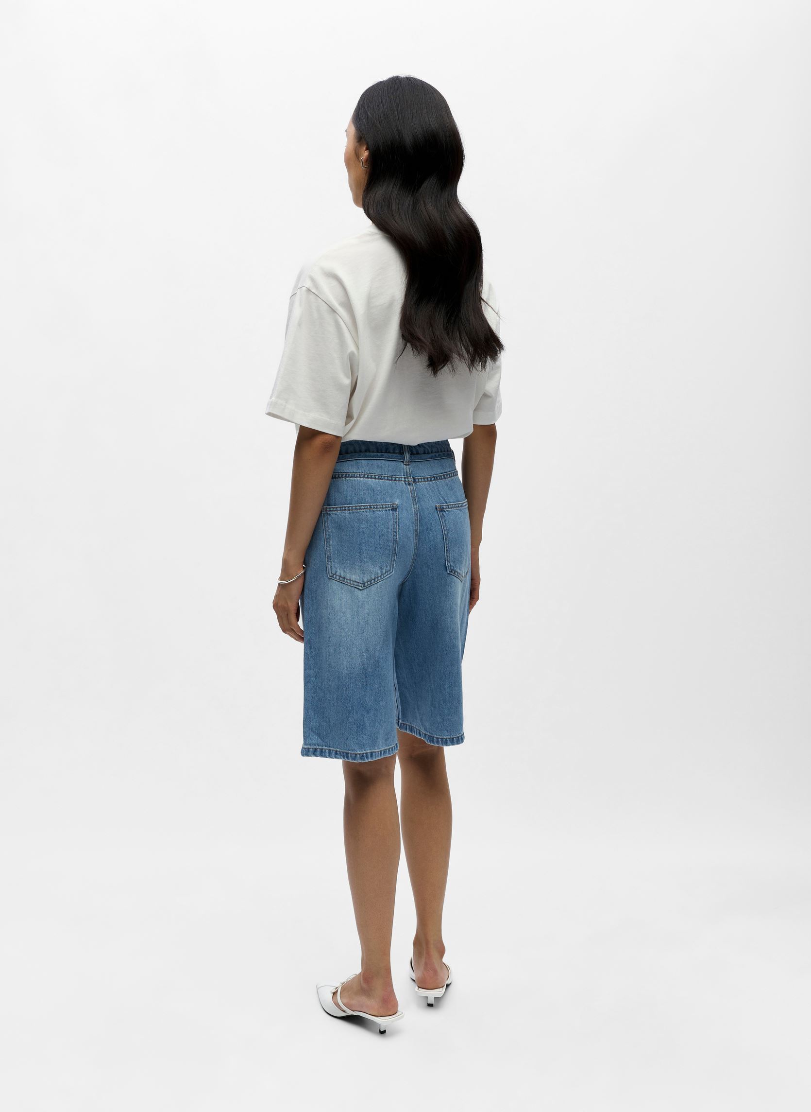 Shorts Objrosie Mw Lo Denim Long Shorts Noos damen blau OBJECT Shorts Objrosie Mw Lo Denim Long Shorts Noos damen blau LIGHT BLUE DENIM