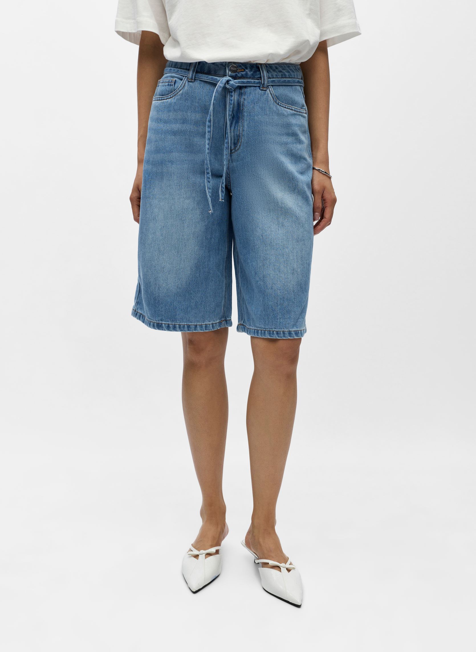 Shorts Objrosie Mw Lo Denim Long Shorts Noos damen blau OBJECT Shorts Objrosie Mw Lo Denim Long Shorts Noos damen blau LIGHT BLUE DENIM