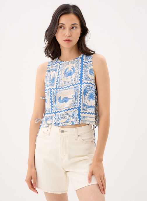 OBJECT Tops Objvima S/L Re Cropped Top 144 femme beige