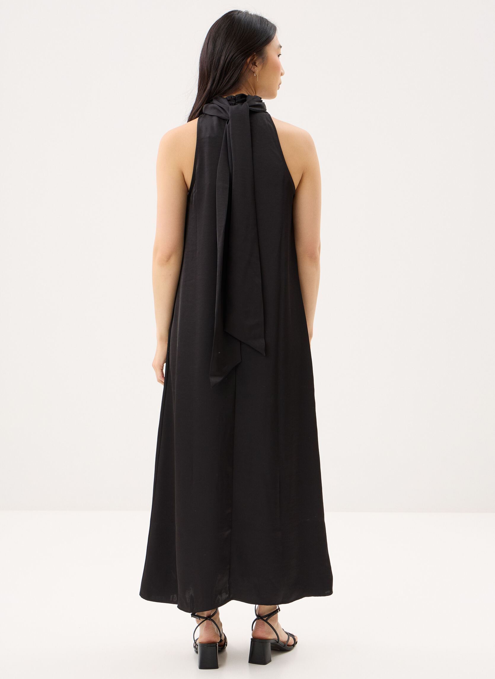 Robes Objchilli S/L Re Midi Dress 144 femme noir OBJECT Robes Objchilli S/L Re Midi Dress 144 femme noir Black