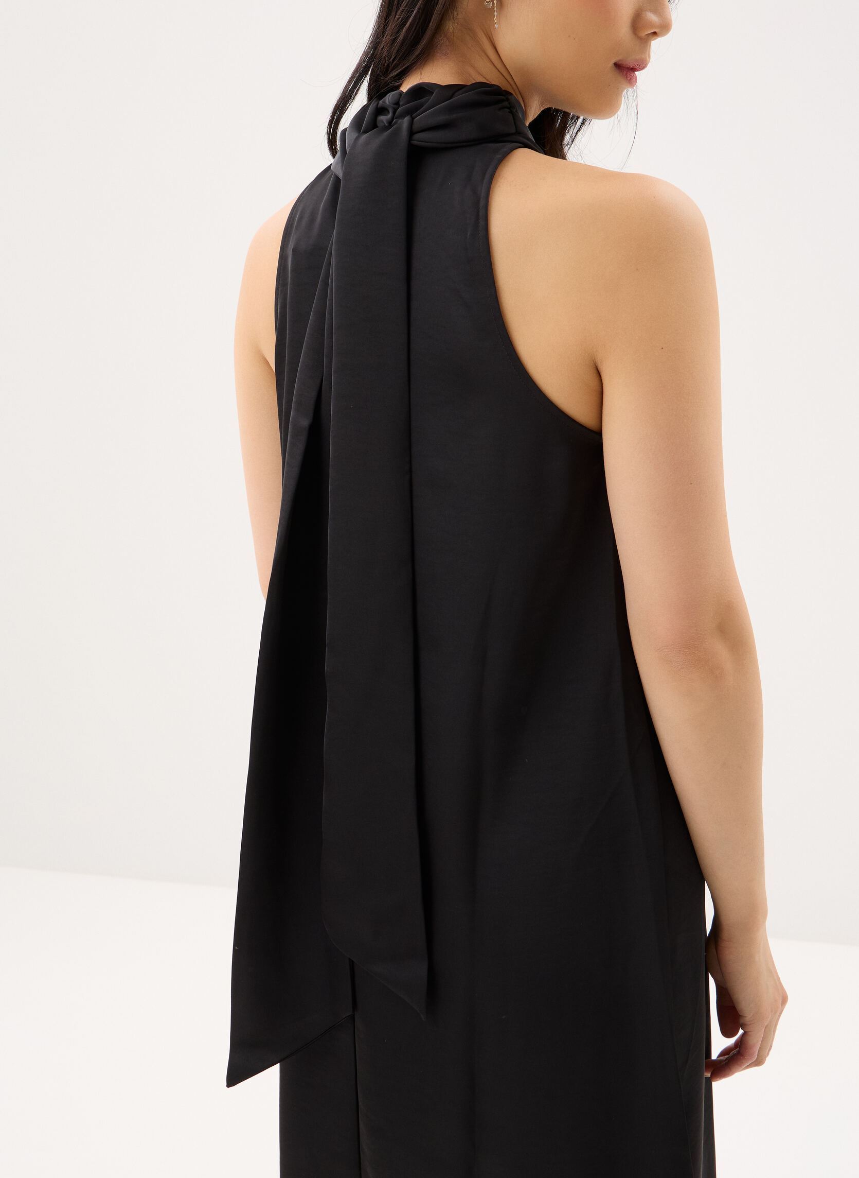 Robes Objchilli S/L Re Midi Dress 144 femme noir OBJECT Robes Objchilli S/L Re Midi Dress 144 femme noir Black