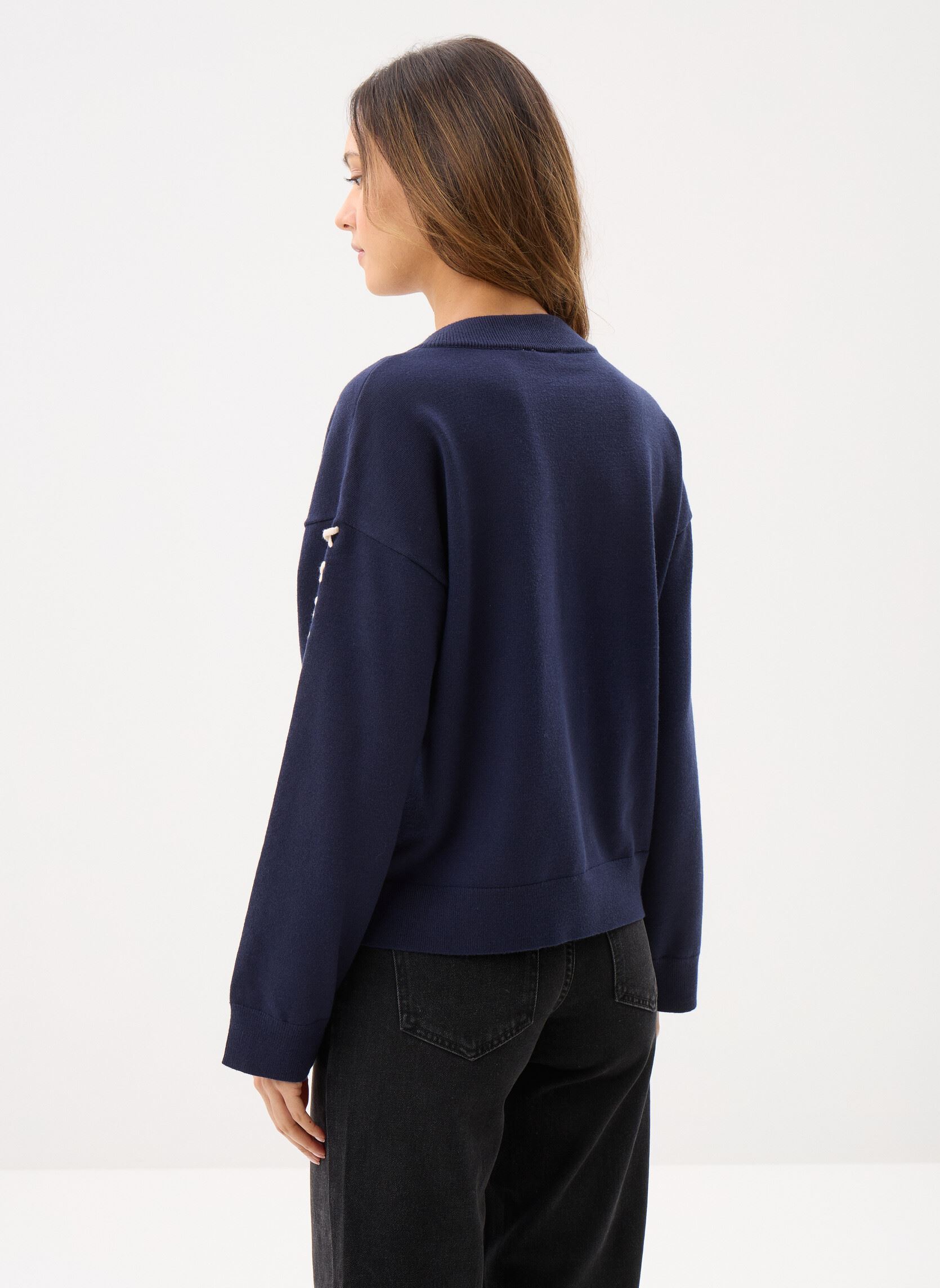 Pulls Vikasta Ls Knit/C35 femme bleu Vila Pulls Vikasta Ls Knit/C35 femme bleu Navy Blazer
