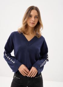 Pulls Vikasta Ls Knit/C35 femme bleu