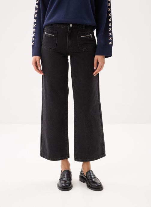 Vila Wijde jeans / Flared Jeans Vimarlin Rw Jeans/C35 dames zwart