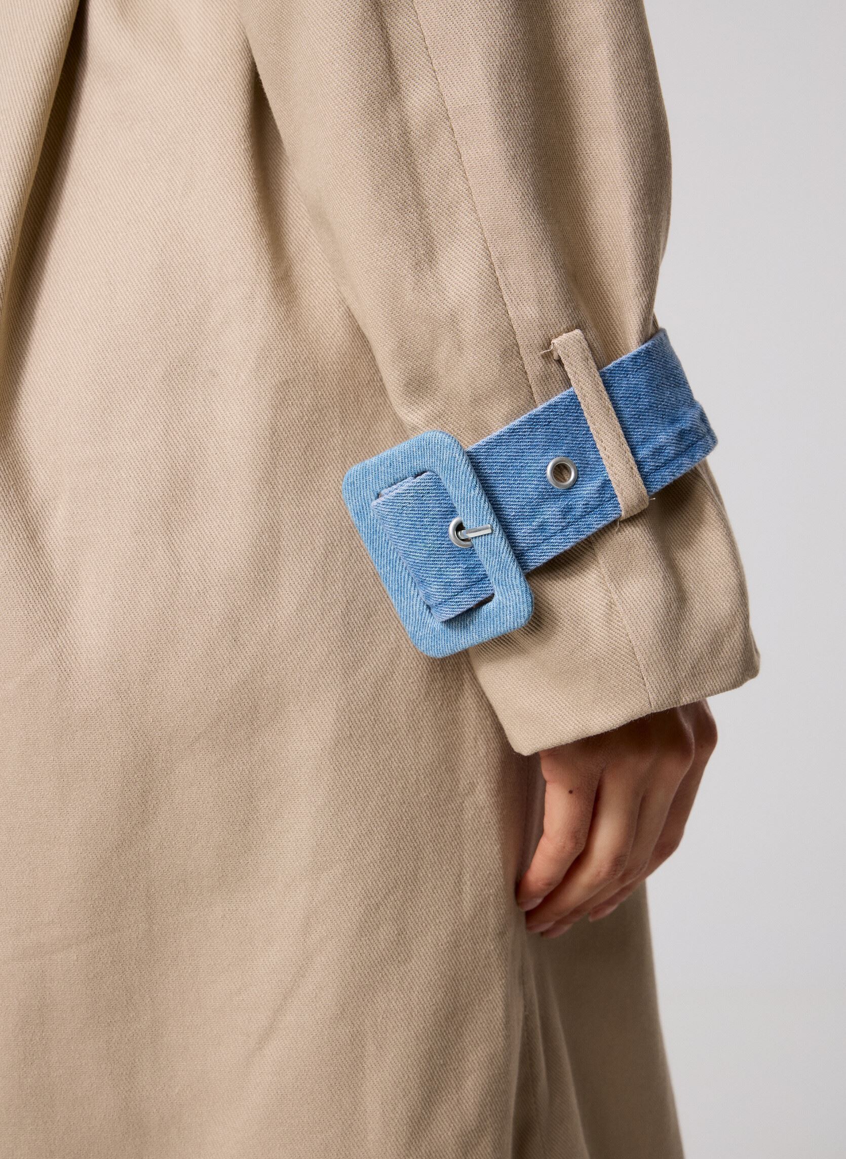 Trench-coats Vibera L/S Contrast Denim Trenchcoat femme bleu Vila Trench-coats Vibera L/S Contrast Denim Trenchcoat femme bleu Medium Blue Denim