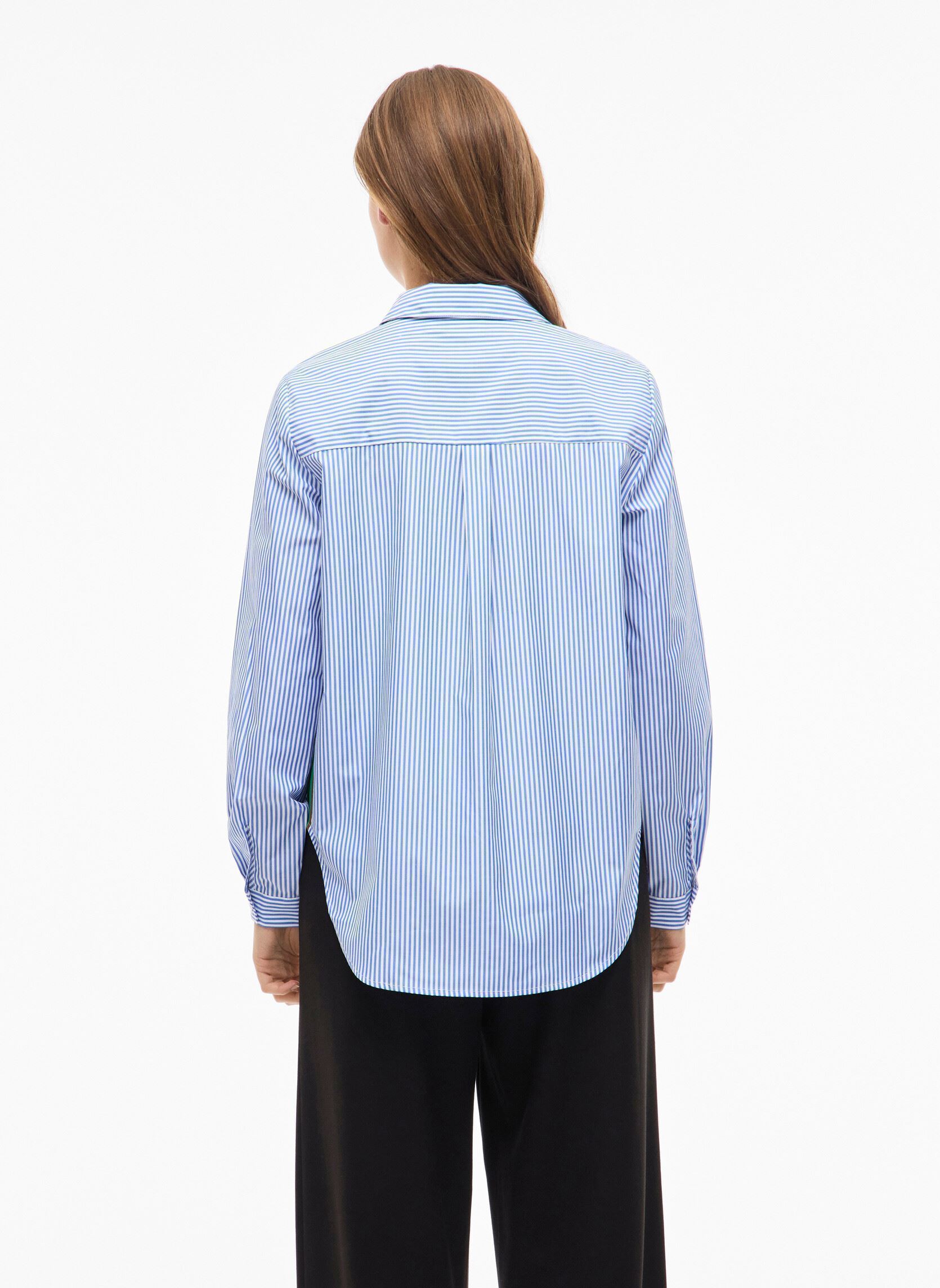 Lange mouw overhemden Vidoja Ls Striped Tape Shirt dames blauw Vila Lange mouw overhemden Vidoja Ls Striped Tape Shirt dames blauw NAVY BLAZER