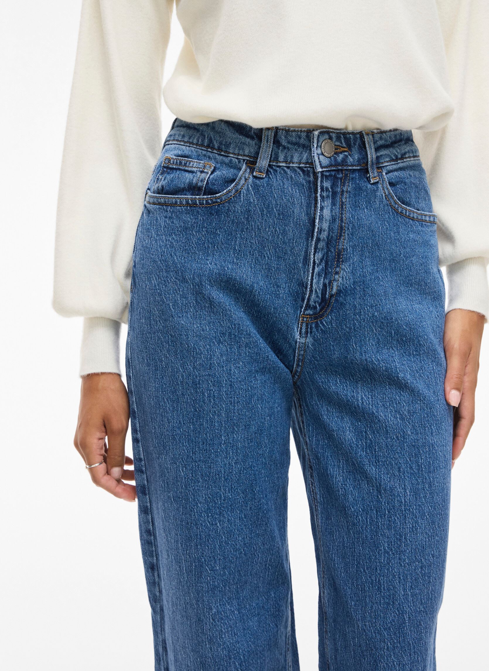 Wijde jeans / Flared Jeans Vifreya Jaf Hw Wide Jeans - Noos dames blauw Vila Wijde jeans / Flared Jeans Vifreya Jaf Hw Wide Jeans - Noos dames blauw Medium Blue Denim