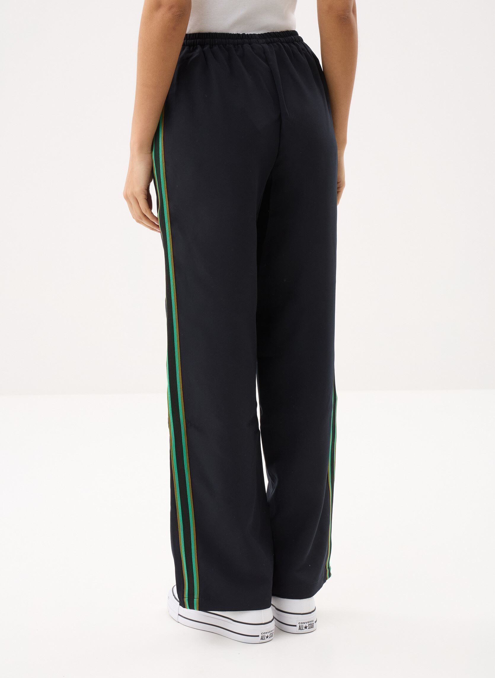 Weite Hosen Vikalan Hw Stripe Detail Pants damen schwarz Vila Weite Hosen Vikalan Hw Stripe Detail Pants damen schwarz BLACK BEAUTY