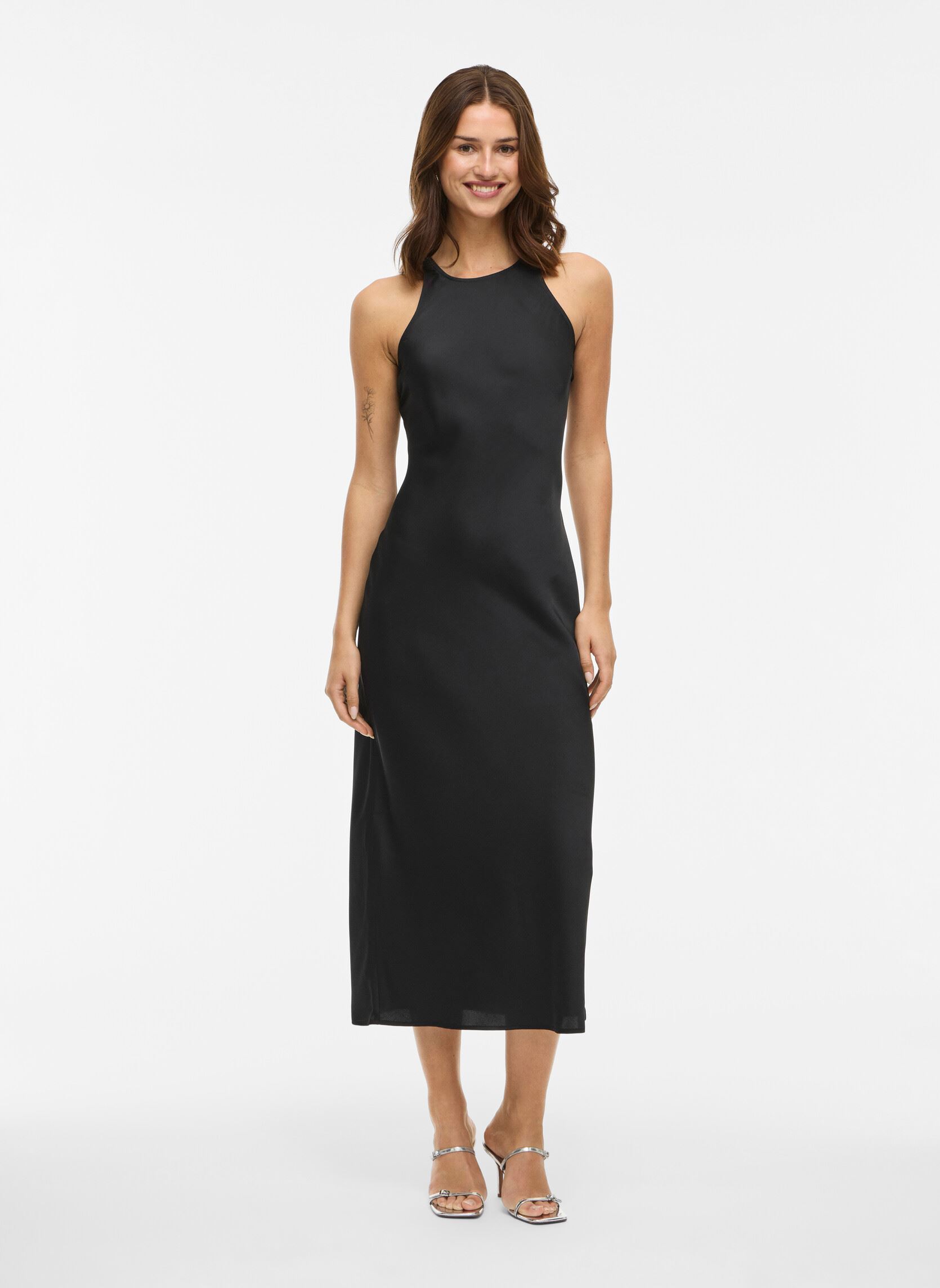 Lange Kleider Viravenna S/L Ankle Dress - Noos/Dc damen schwarz Vila Lange Kleider Viravenna S/L Ankle Dress - Noos/Dc damen schwarz BLACK