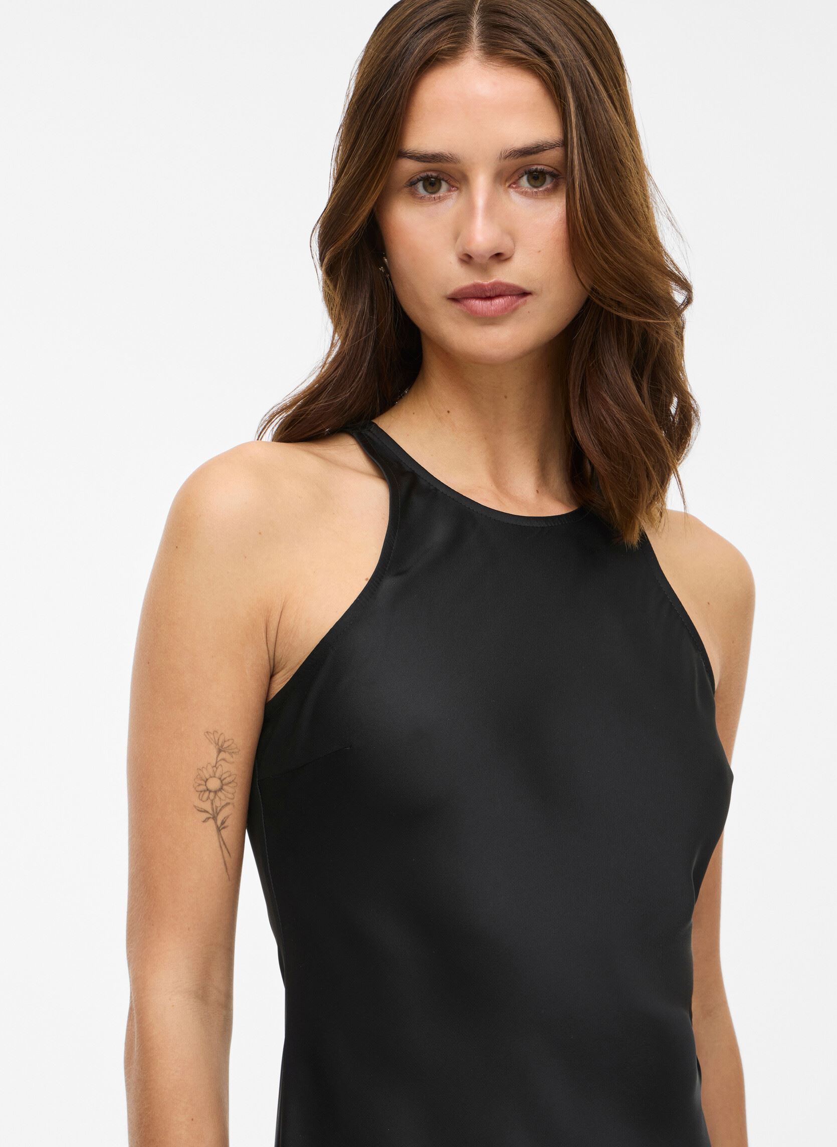 Lange Kleider Viravenna S/L Ankle Dress - Noos/Dc damen schwarz Vila Lange Kleider Viravenna S/L Ankle Dress - Noos/Dc damen schwarz BLACK