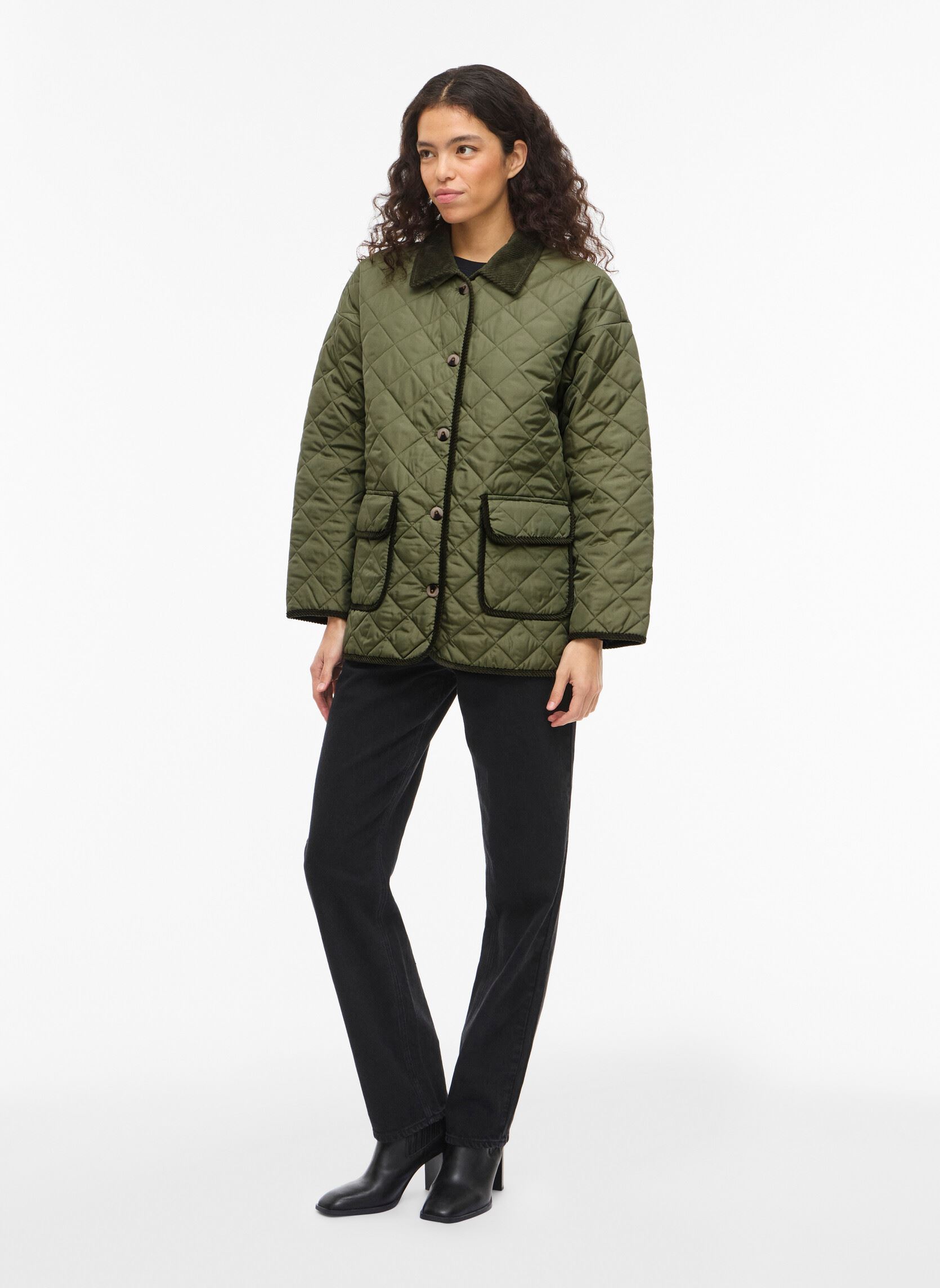 Bomberjacks Viango L/S Jacket/Tb dames groen Vila Bomberjacks Viango L/S Jacket/Tb dames groen OLIVINE