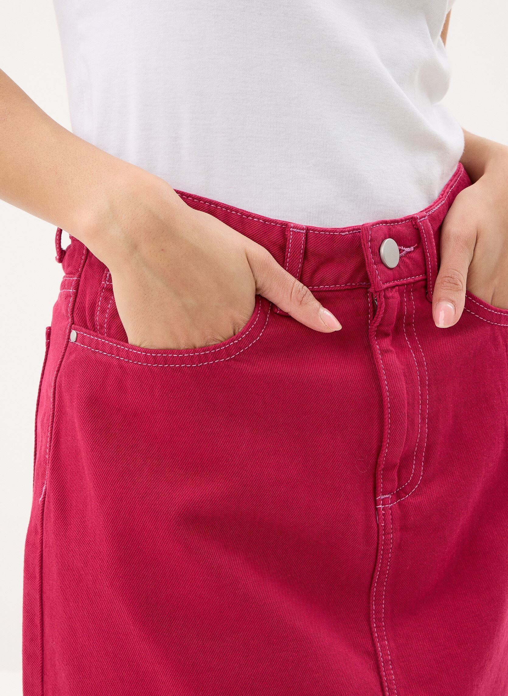 Kurze Röcke Vicreek Rw Denim Short Skirt damen rosa Vila Kurze Röcke Vicreek Rw Denim Short Skirt damen rosa anemone
