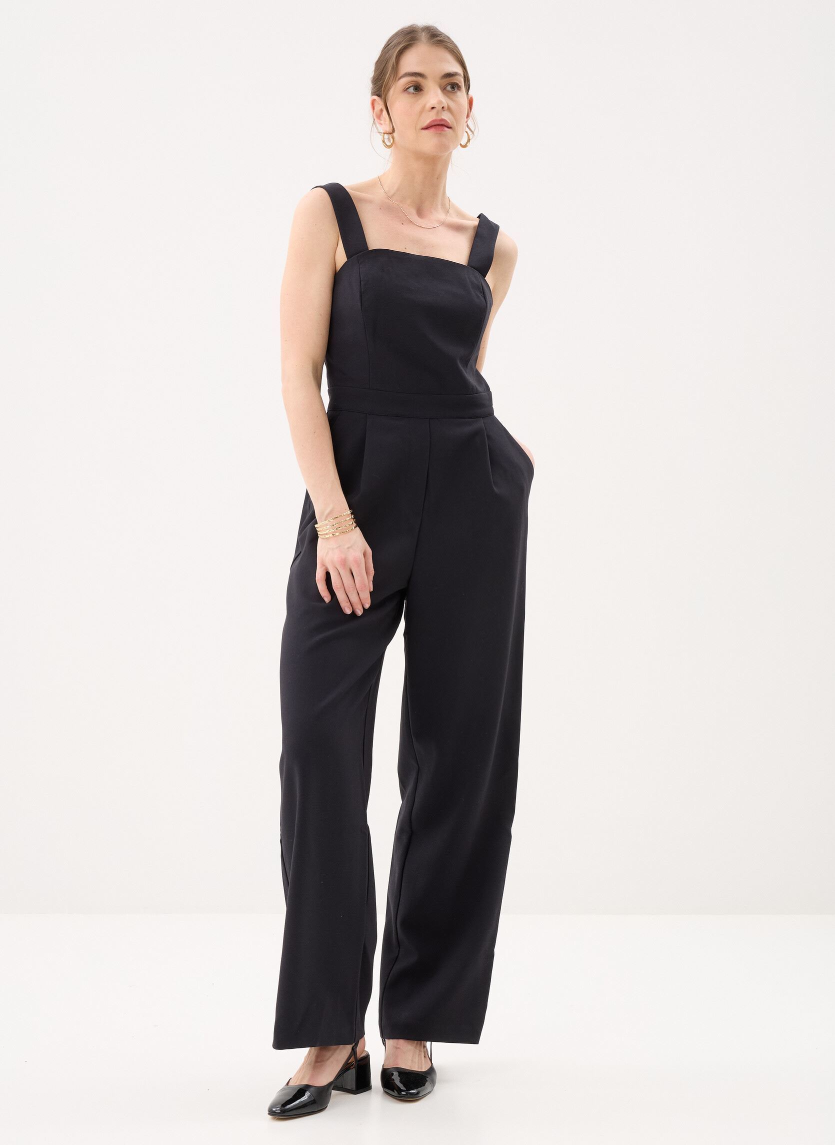 Broekpakken Viessential S/L Jumpsuit dames zwart Vila Broekpakken Viessential S/L Jumpsuit dames zwart BLACK BEAUTY