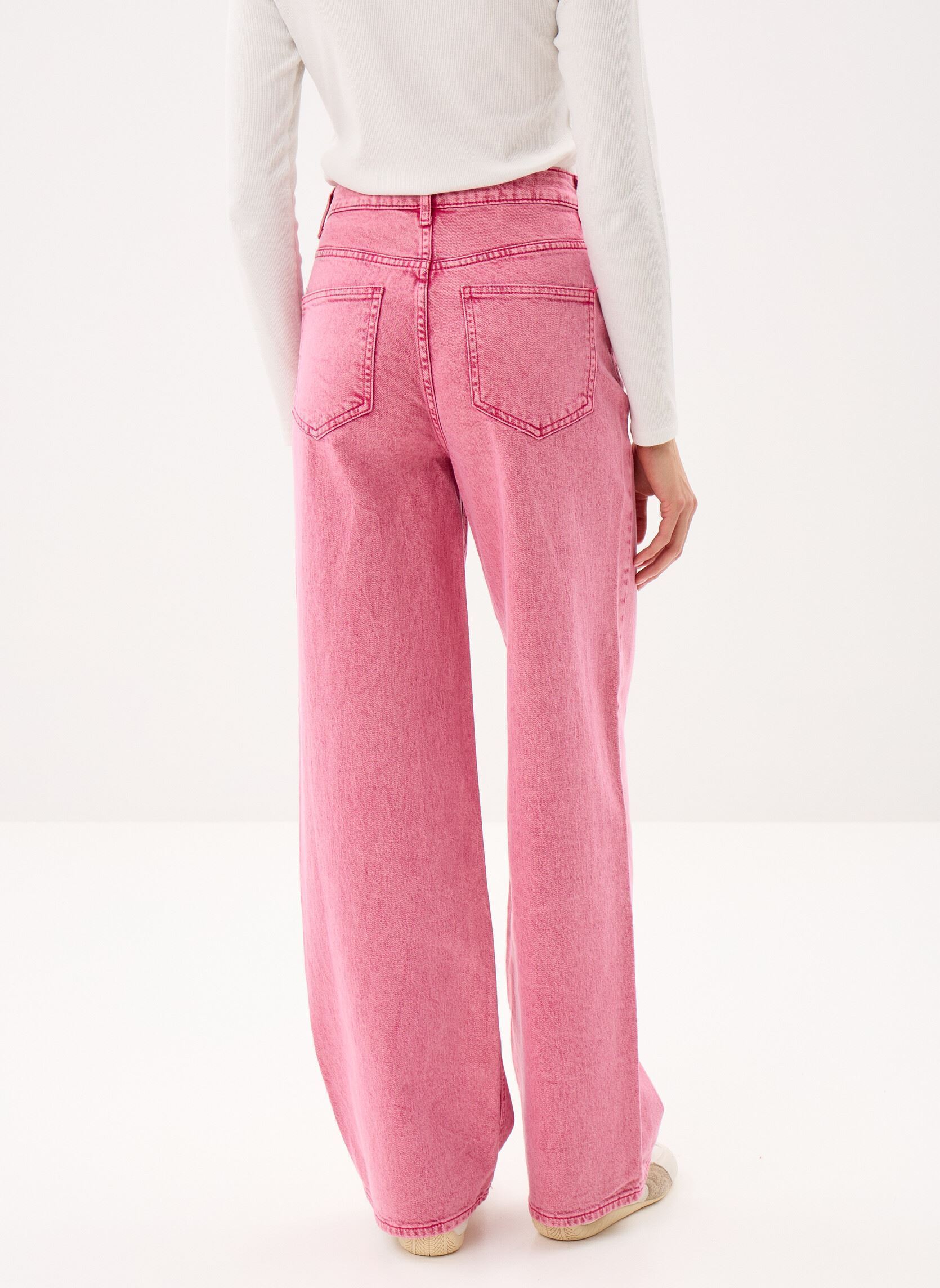 Wijde jeans / Flared Jeans Vifreya Hw Wide Color Wash Jeans Jaf dames roze Vila Wijde jeans / Flared Jeans Vifreya Hw Wide Color Wash Jeans Jaf dames roze JAZZY