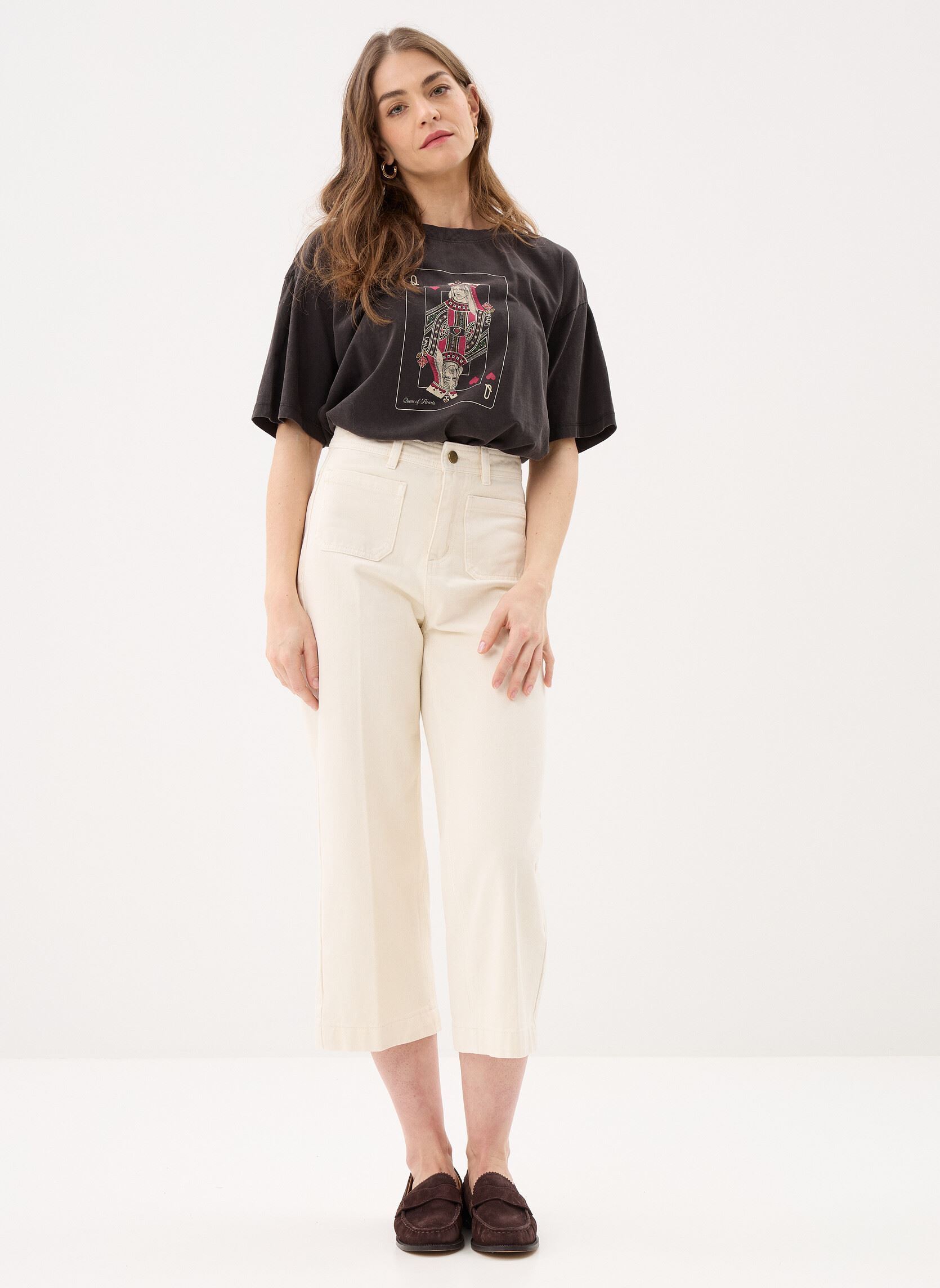 Tee-shirts manches courtes Virubie O-Neck S/S Card Print T-Shirt femme noir Vila Tee-shirts manches courtes Virubie O-Neck S/S Card Print T-Shirt femme noir BLACK BEAUTY