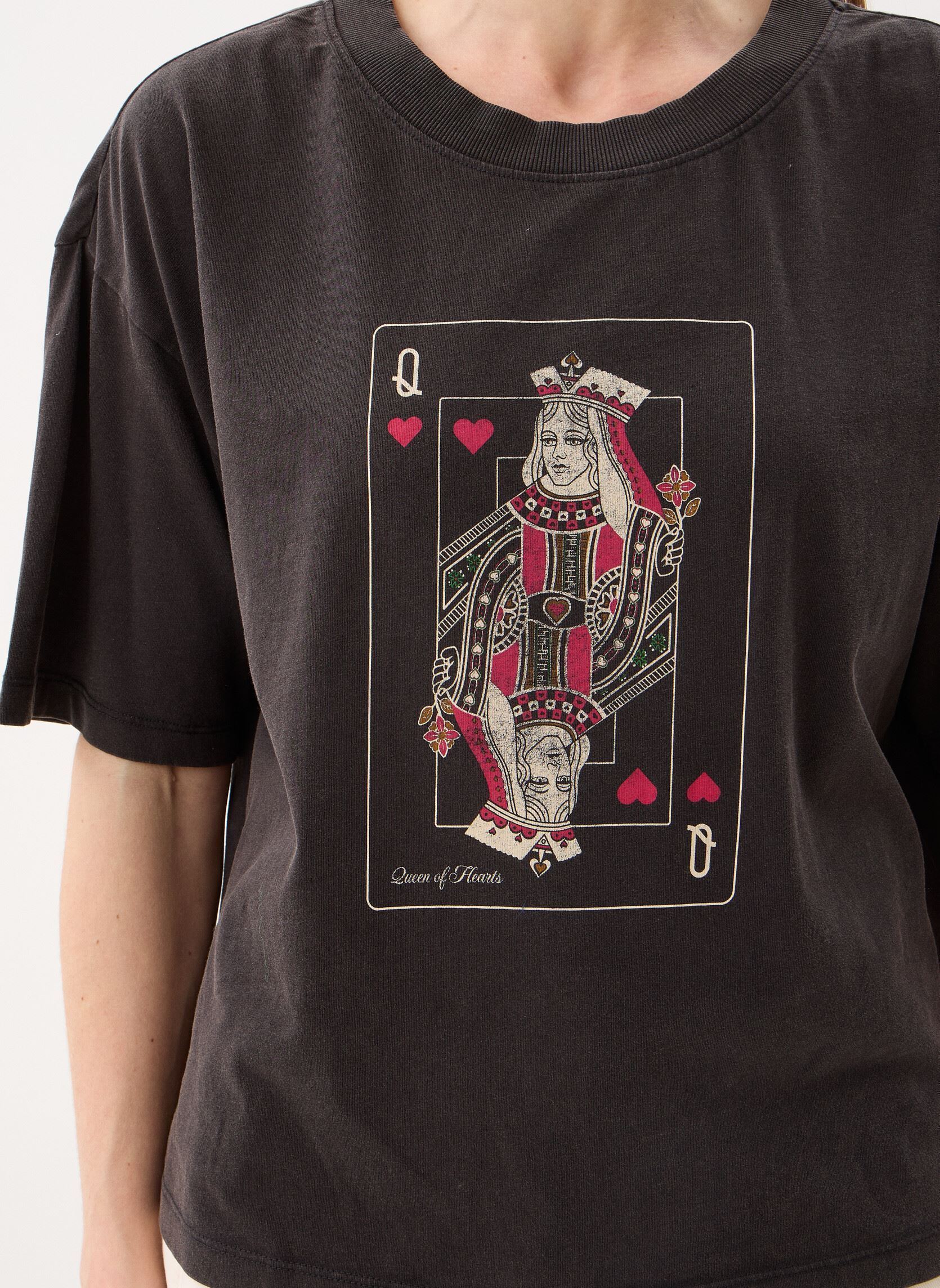 Tee-shirts manches courtes Virubie O-Neck S/S Card Print T-Shirt femme noir Vila Tee-shirts manches courtes Virubie O-Neck S/S Card Print T-Shirt femme noir BLACK BEAUTY