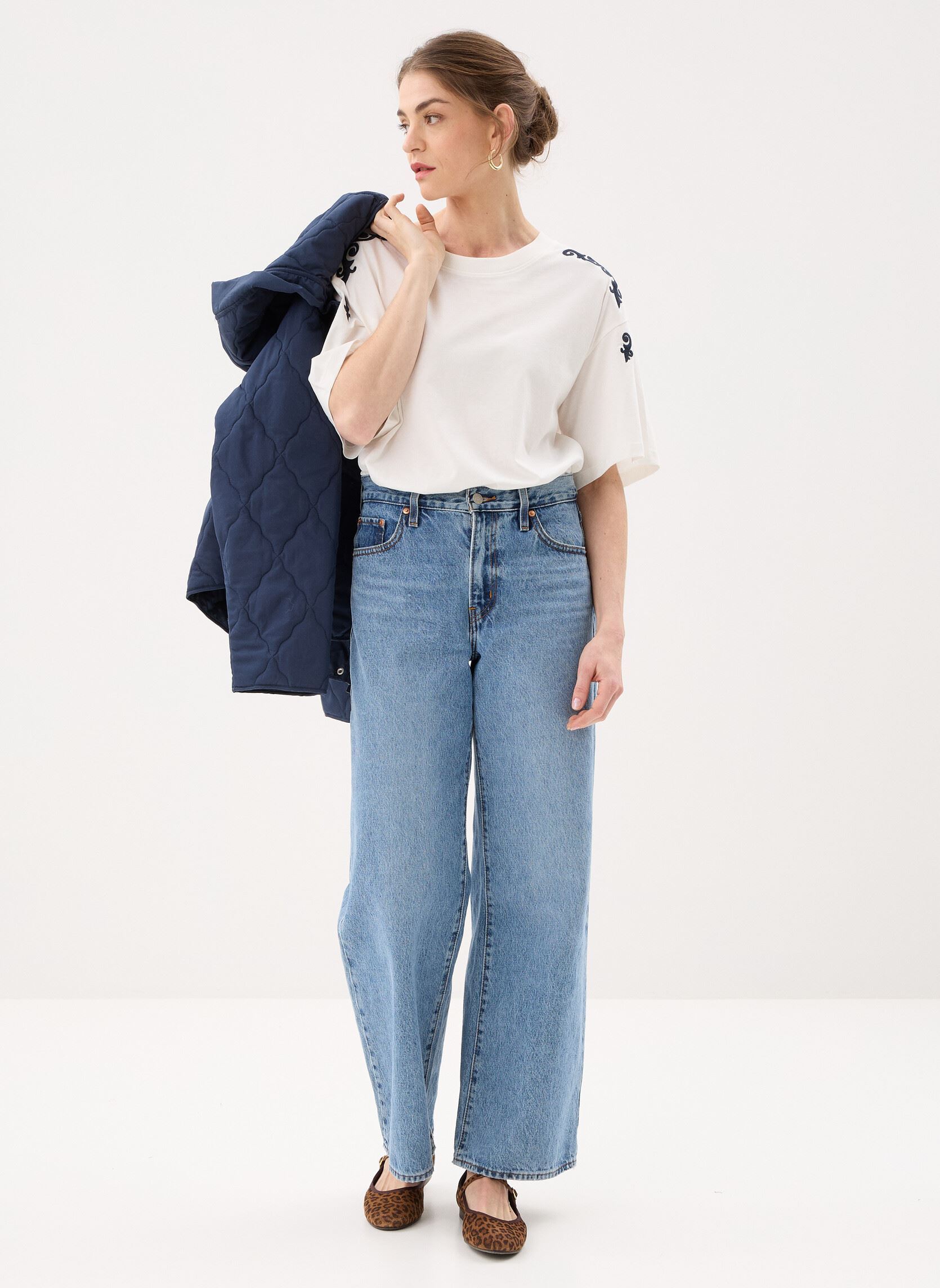 Tee-shirts manches courtes Virubie S/S Embroidery T-Shirt/R femme blanc Vila Tee-shirts manches courtes Virubie S/S Embroidery T-Shirt/R femme blanc Snow white