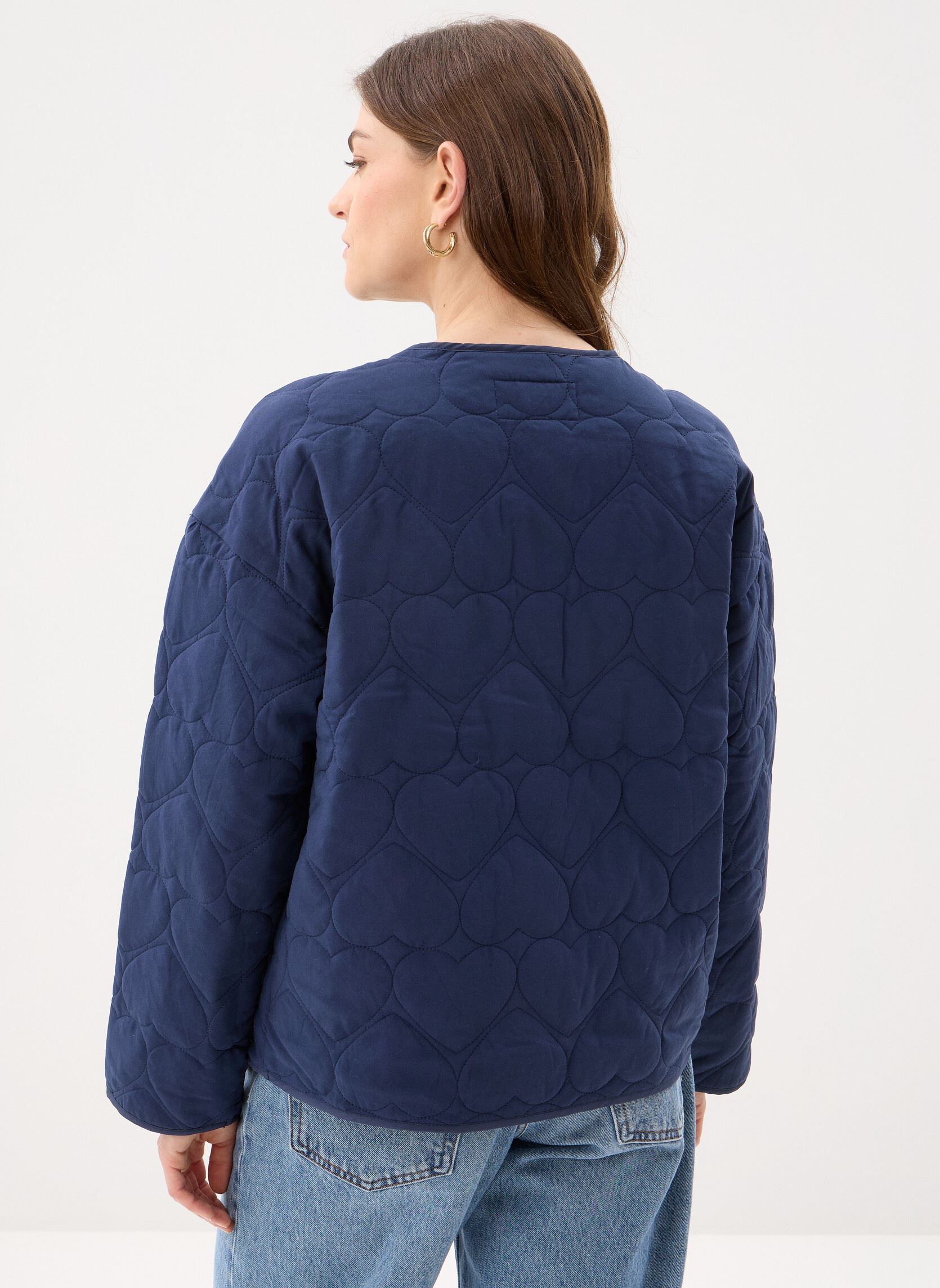 Bomberjacks Vivalentina L/S Heart Jacket dames blauw Vila Bomberjacks Vivalentina L/S Heart Jacket dames blauw Navy Blazer