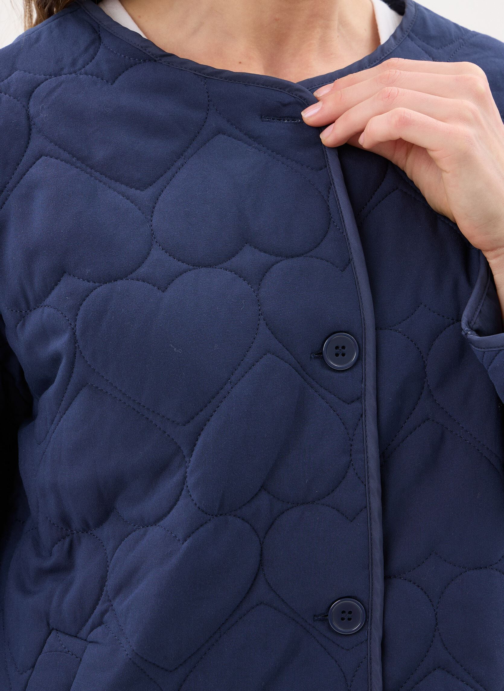 Bomberjacks Vivalentina L/S Heart Jacket dames blauw Vila Bomberjacks Vivalentina L/S Heart Jacket dames blauw Navy Blazer