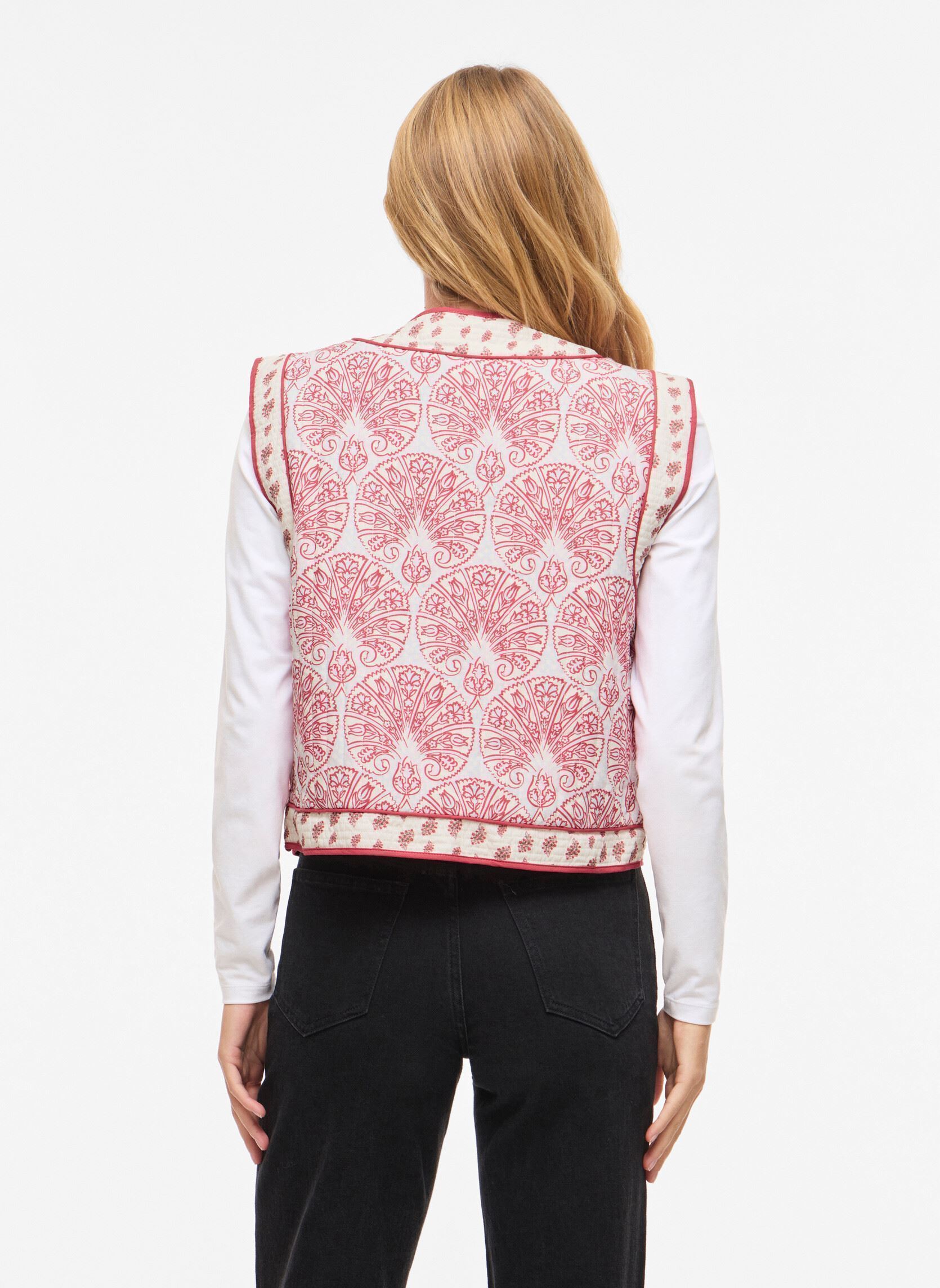 Vesten Videlphine S/L Bow Vest dames beige Vila Vesten Videlphine S/L Bow Vest dames beige Birch
